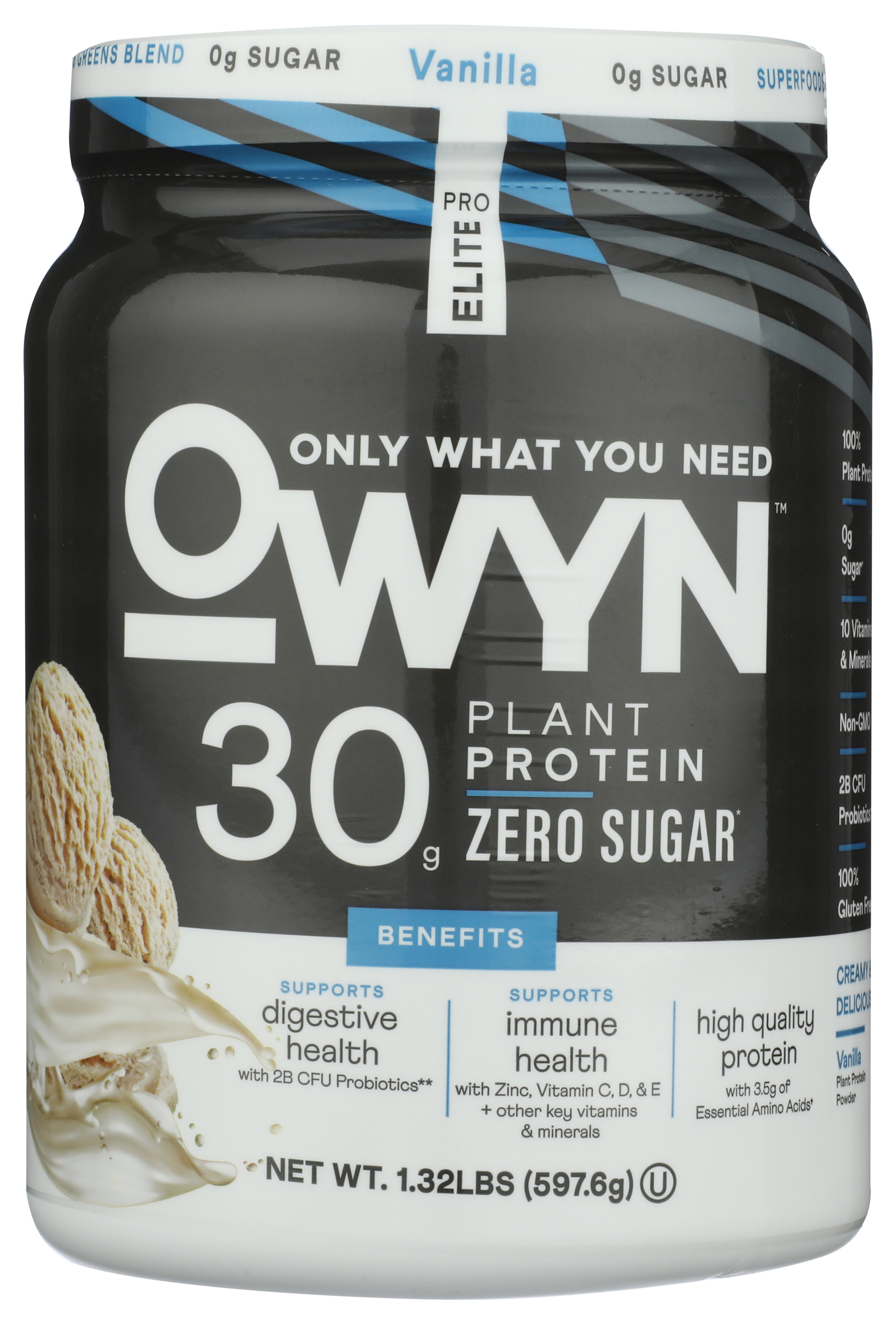 Owyn Pro Elite Vanilla Plant Protein Powder 30G 0G