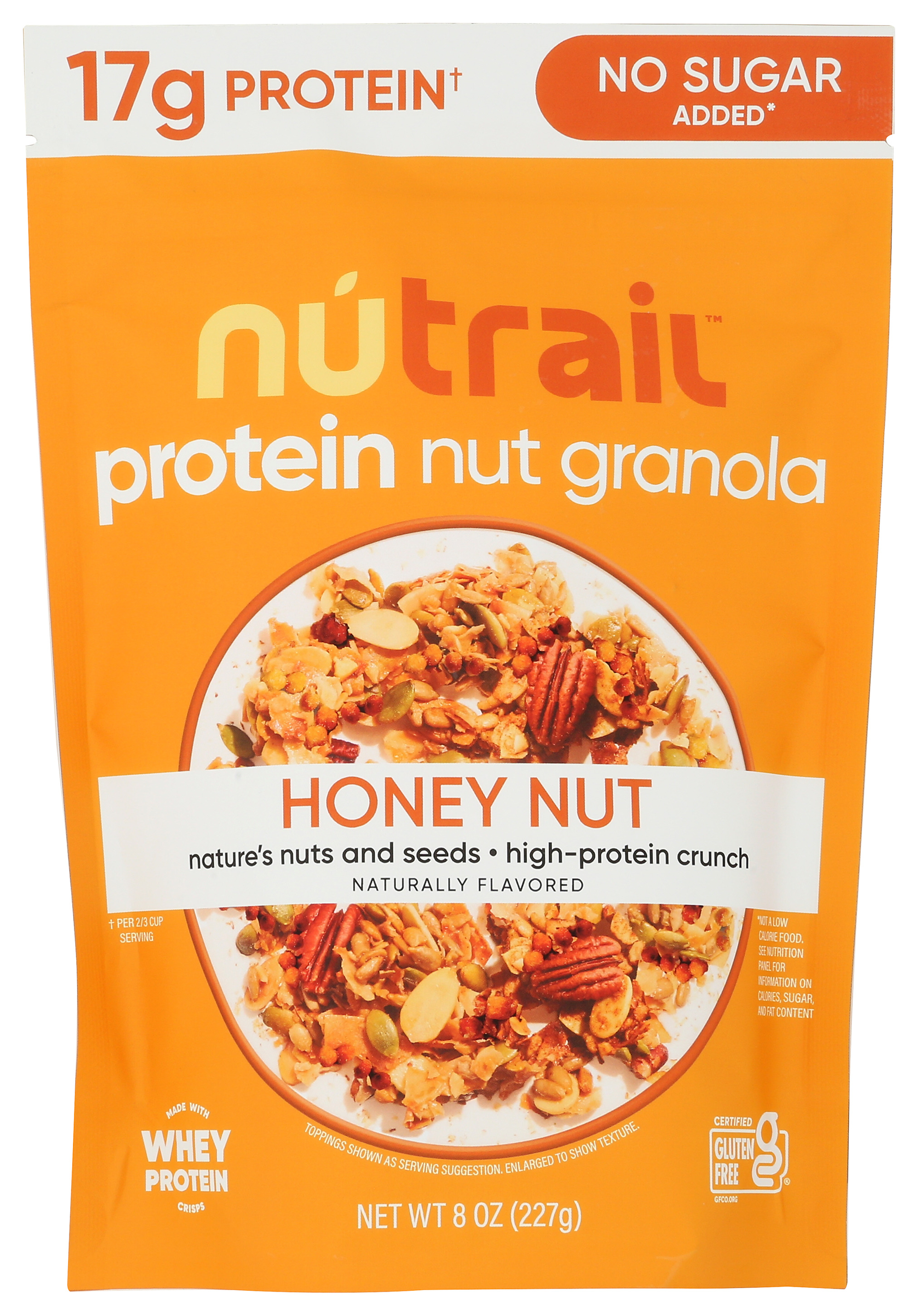 Nutrail Protein Nut Granola Honey 8 Oz Seeds