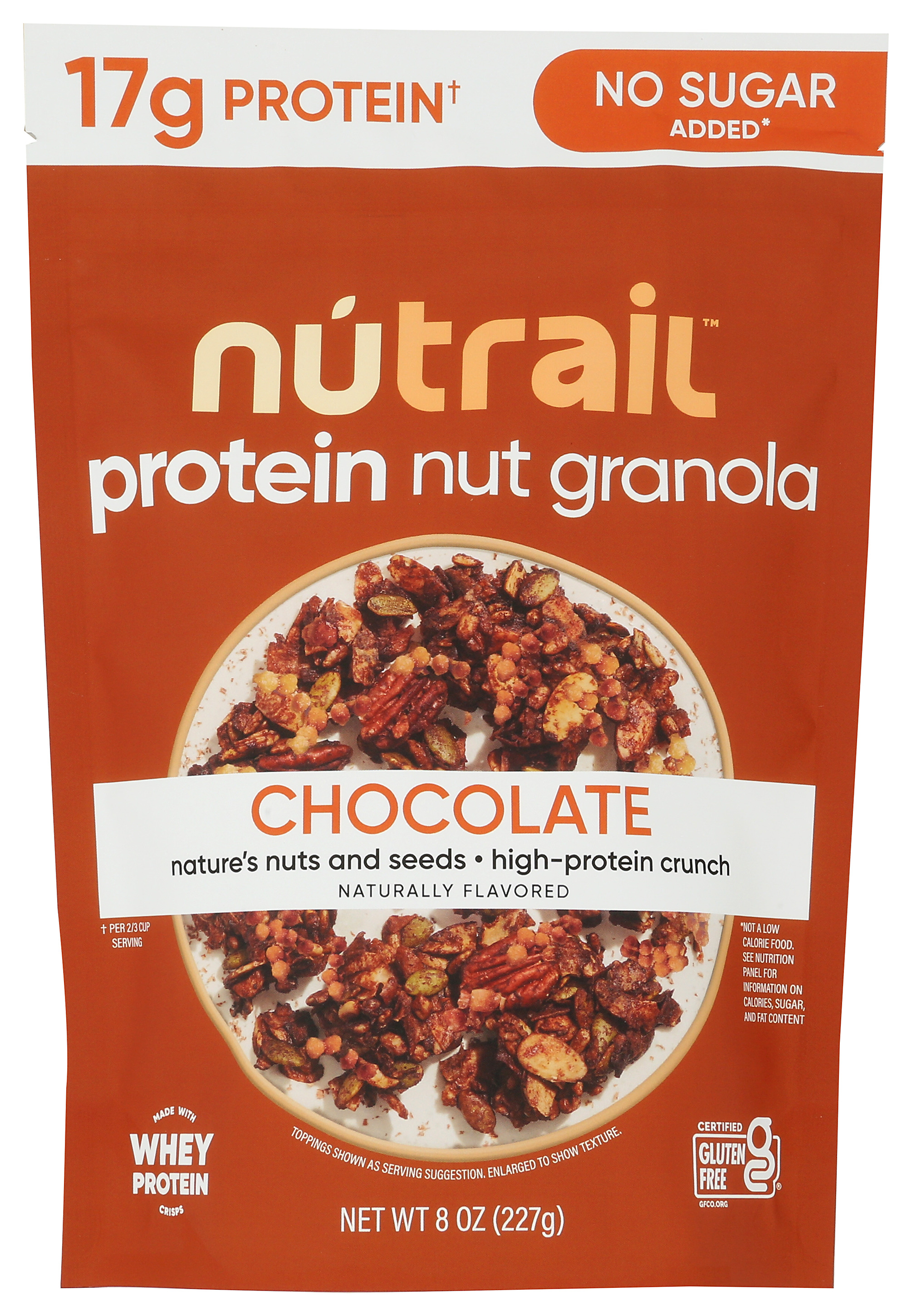 Nutrail Protein Nut Granola Chocolate 8 Oz