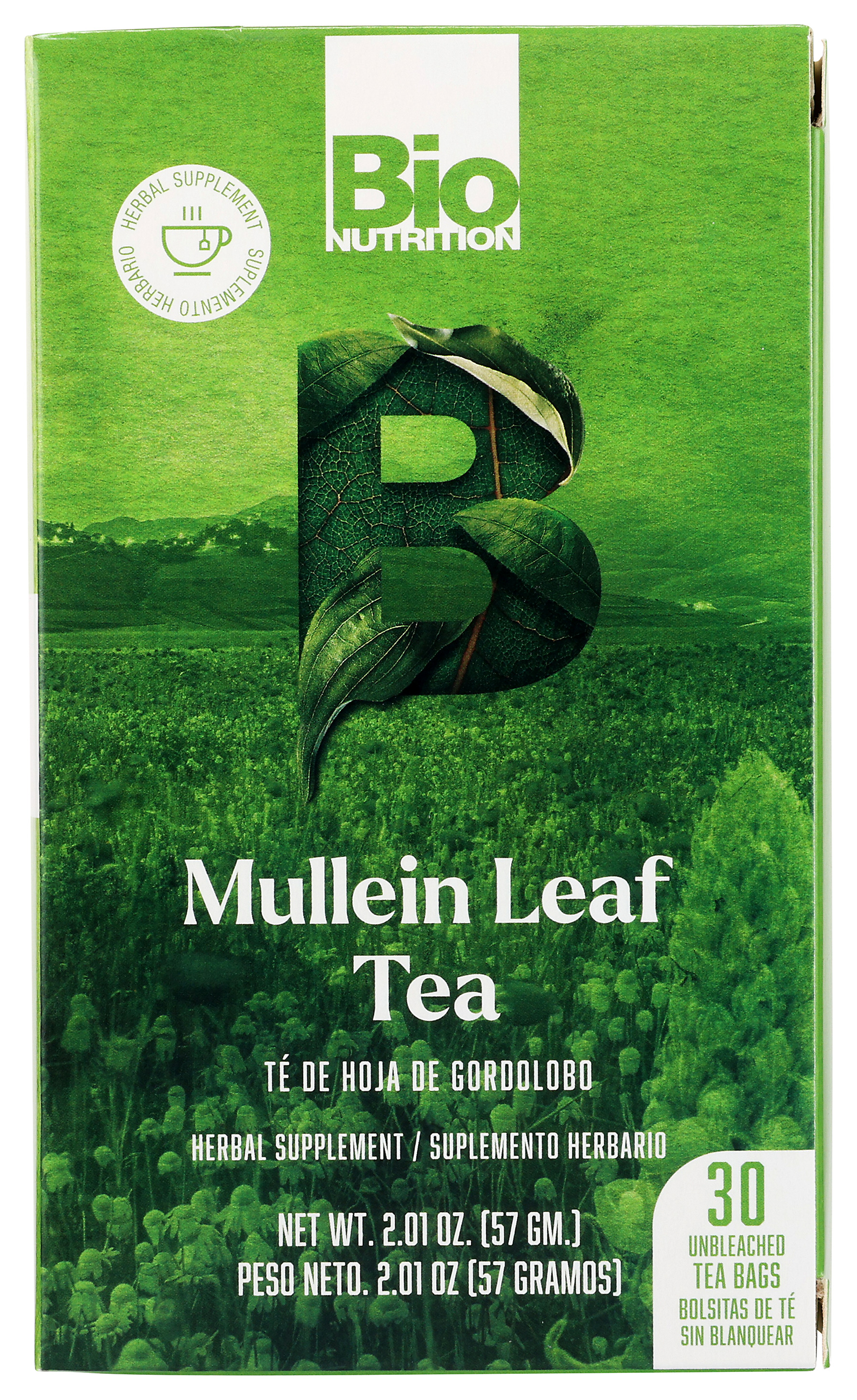 Bio Nutrition Herbal Mullein Leaf Tea 30 Bags 57G