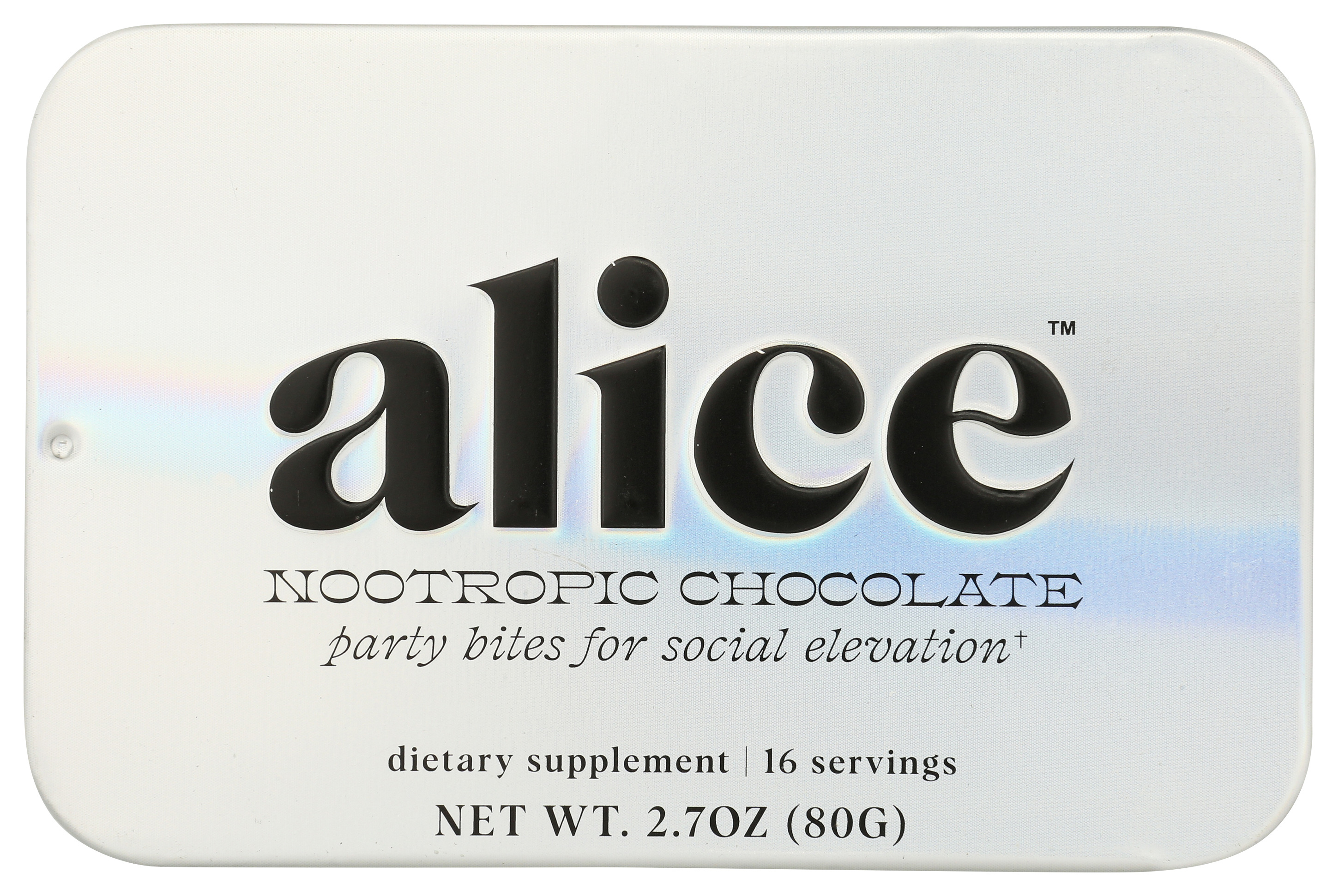 Alice Nootropic Chocolate Party Bites Dietary Supplement 2.7 Oz