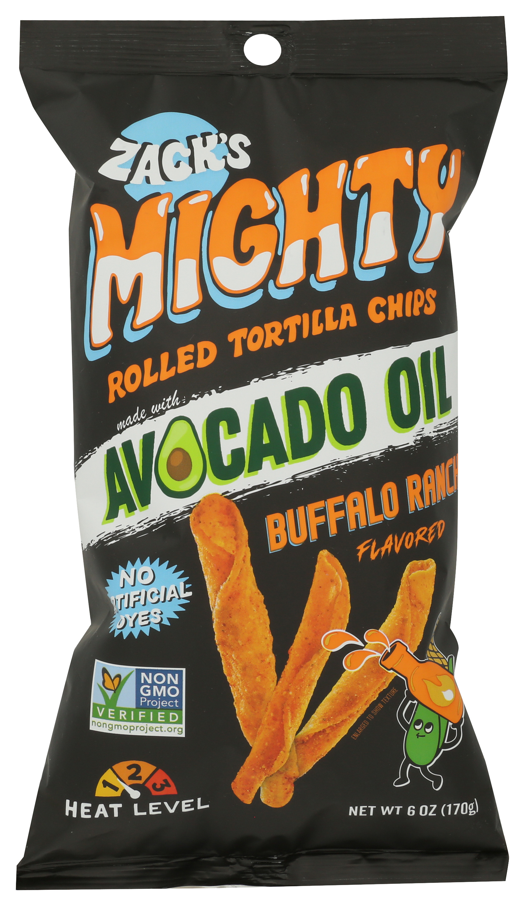 Zack’S Mighty Buffalo Ranch Rolled Tortilla Chips Made With Avocado Oil