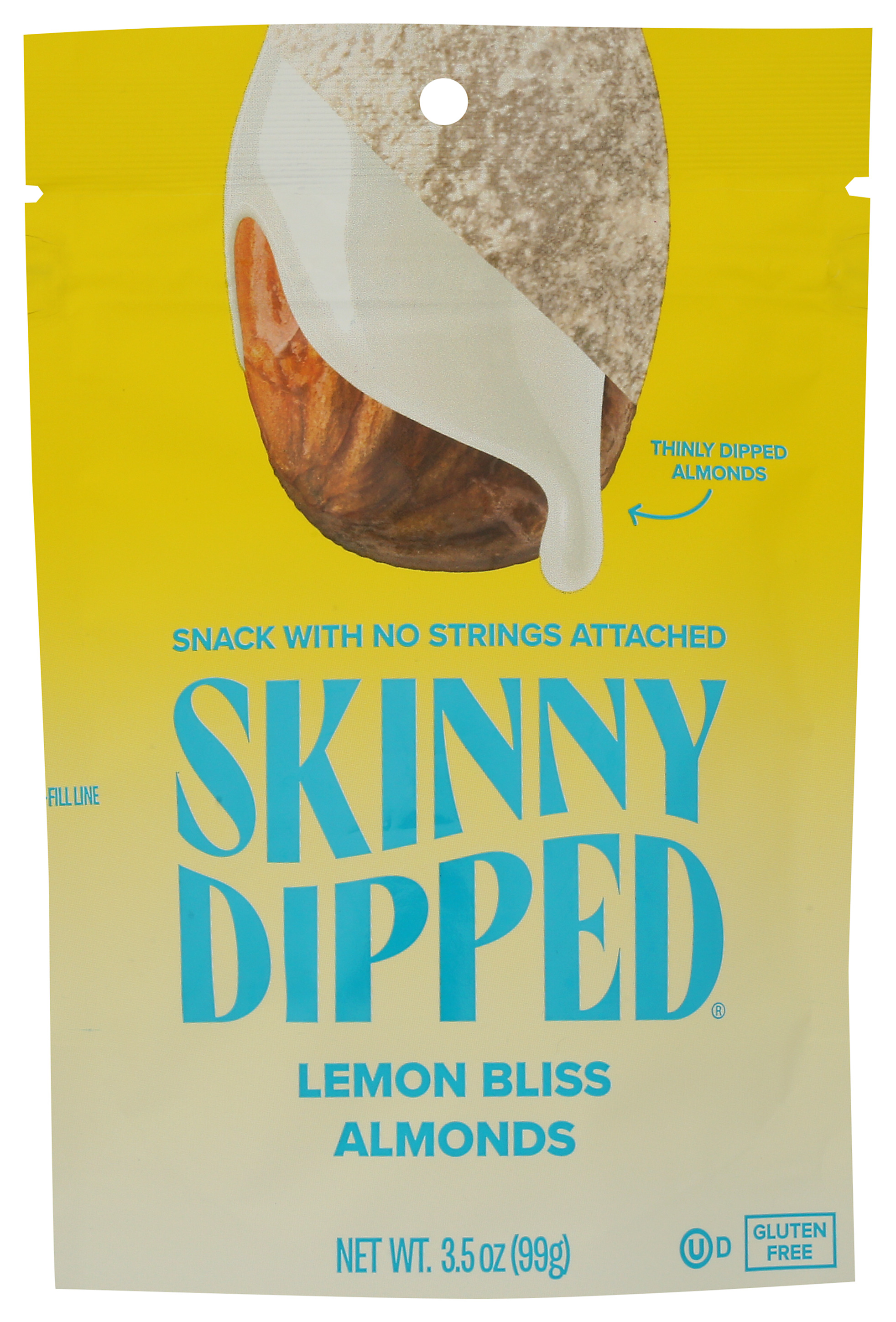 Skinnydipped Lemon Bliss Thinly Dipped Almonds 3.5 Oz Snack