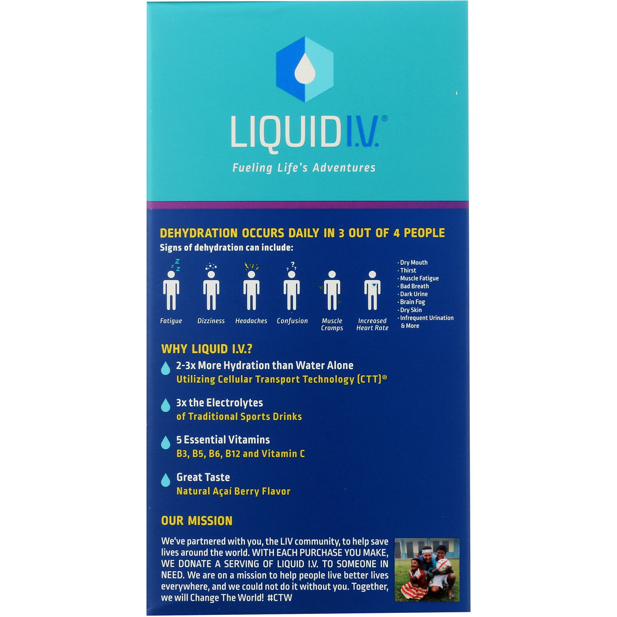 Liquid I.V. Hydration Multiplier Acai Berry 10 Packs