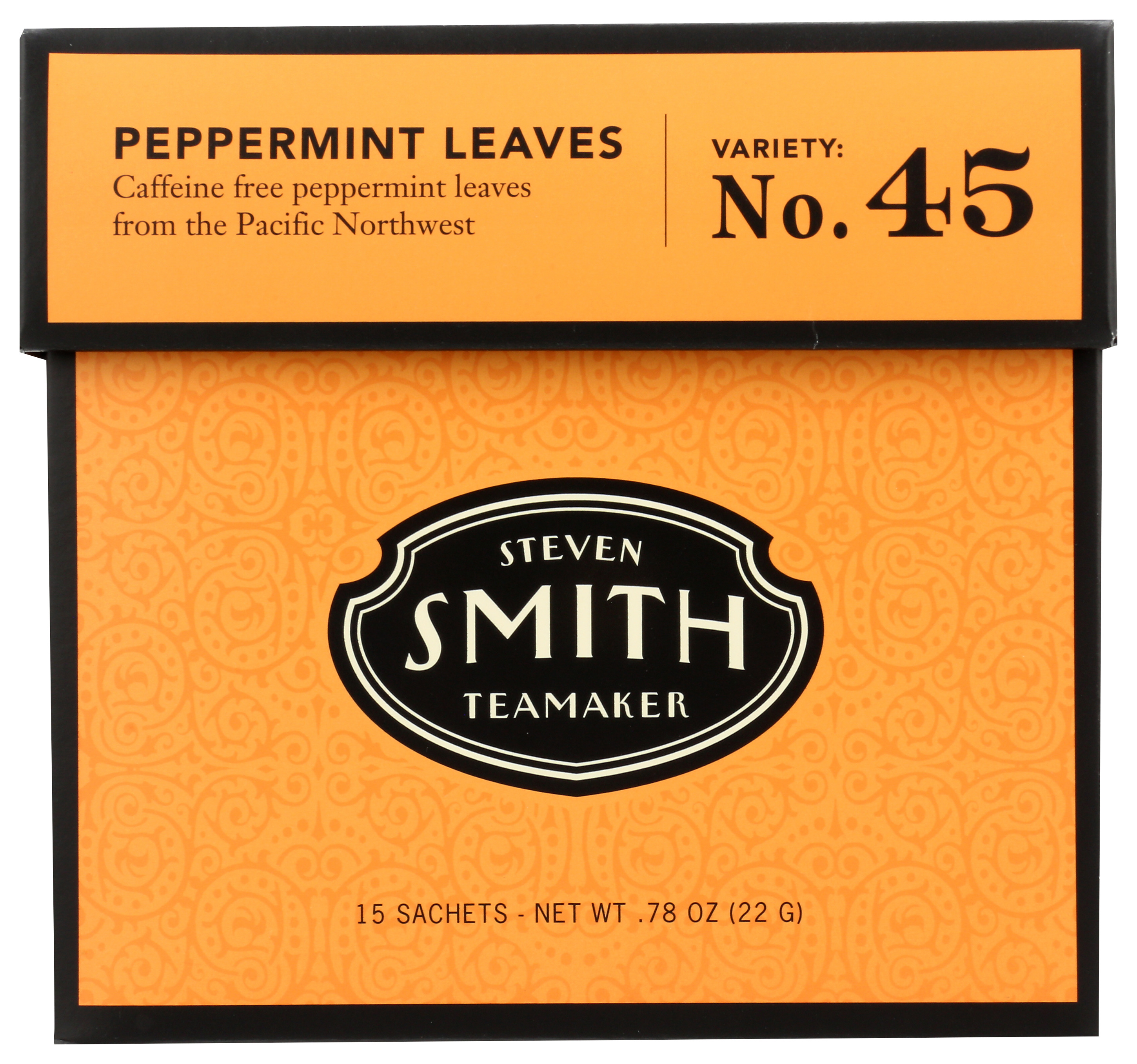 Caffeine Free Peppermint Leaves Tea By Smith Teamaker 15 Sachets Bag