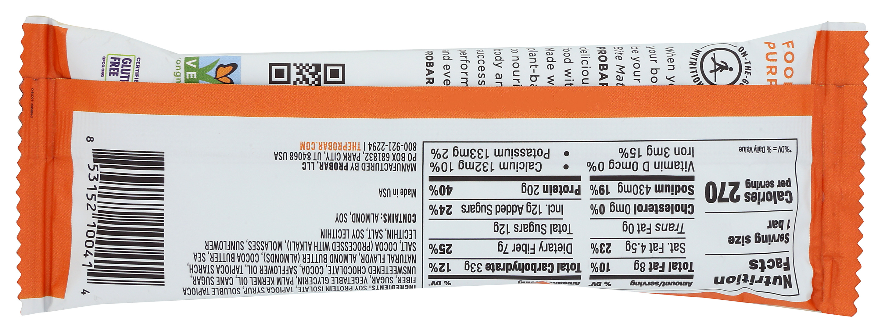 Probar Cookie Dough Protein Bar 2.47 Oz 2.46