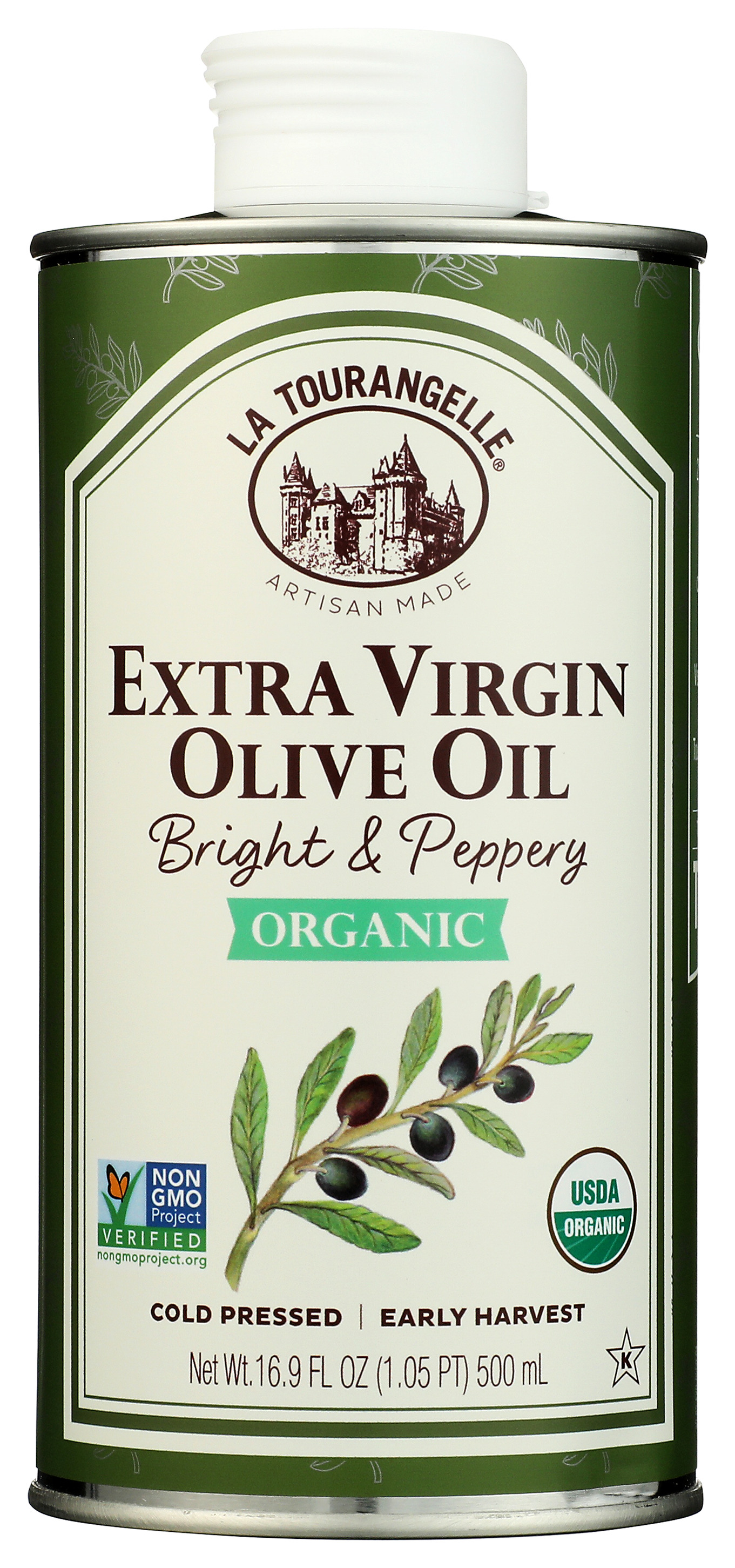 Organic La Tourangelle Extra Virgin Olive Oil 500Ml 16.9 Oz