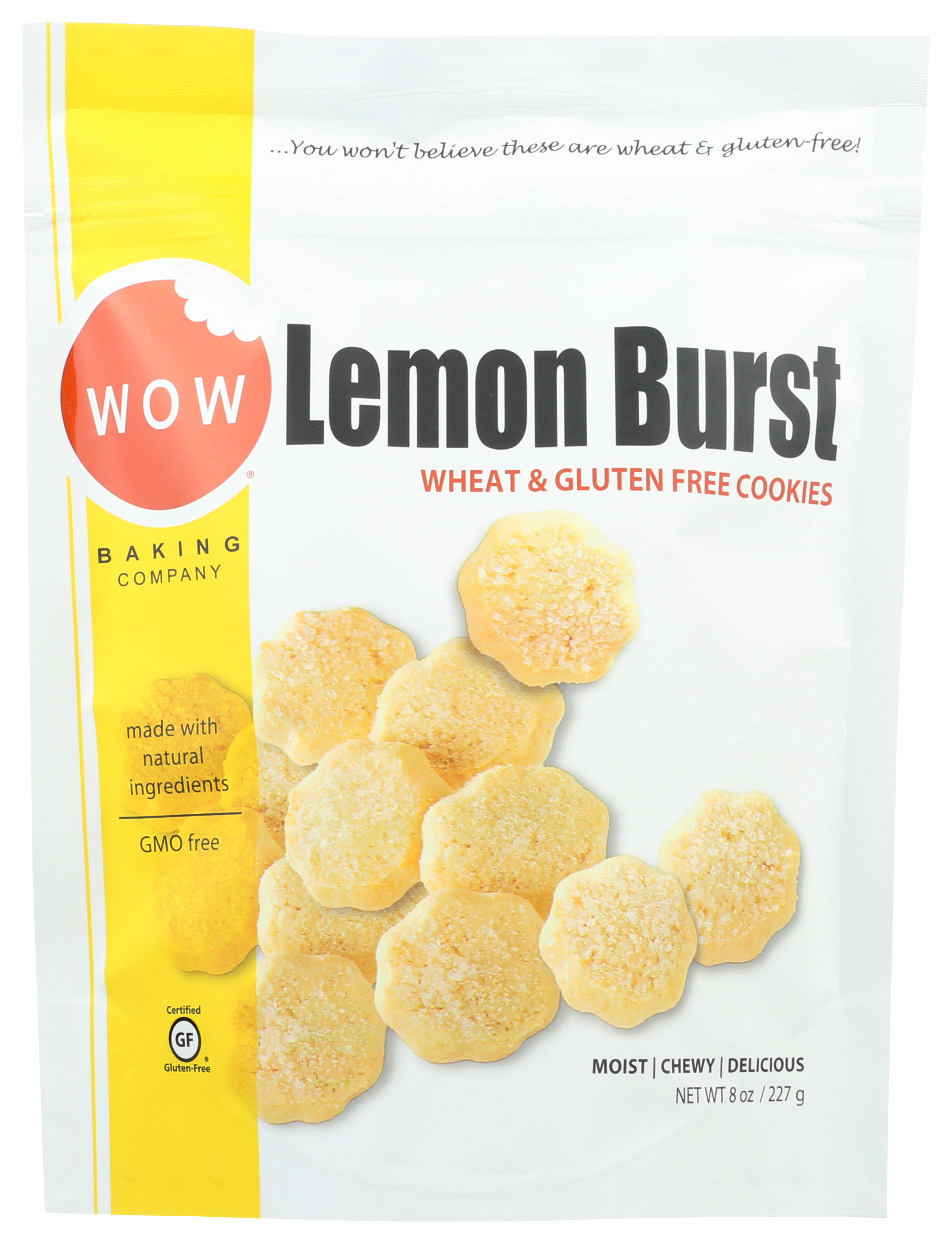 Wow Baking Lemon Burst Gluten Free Wheat Cookies 8 Oz Bag Chocolate