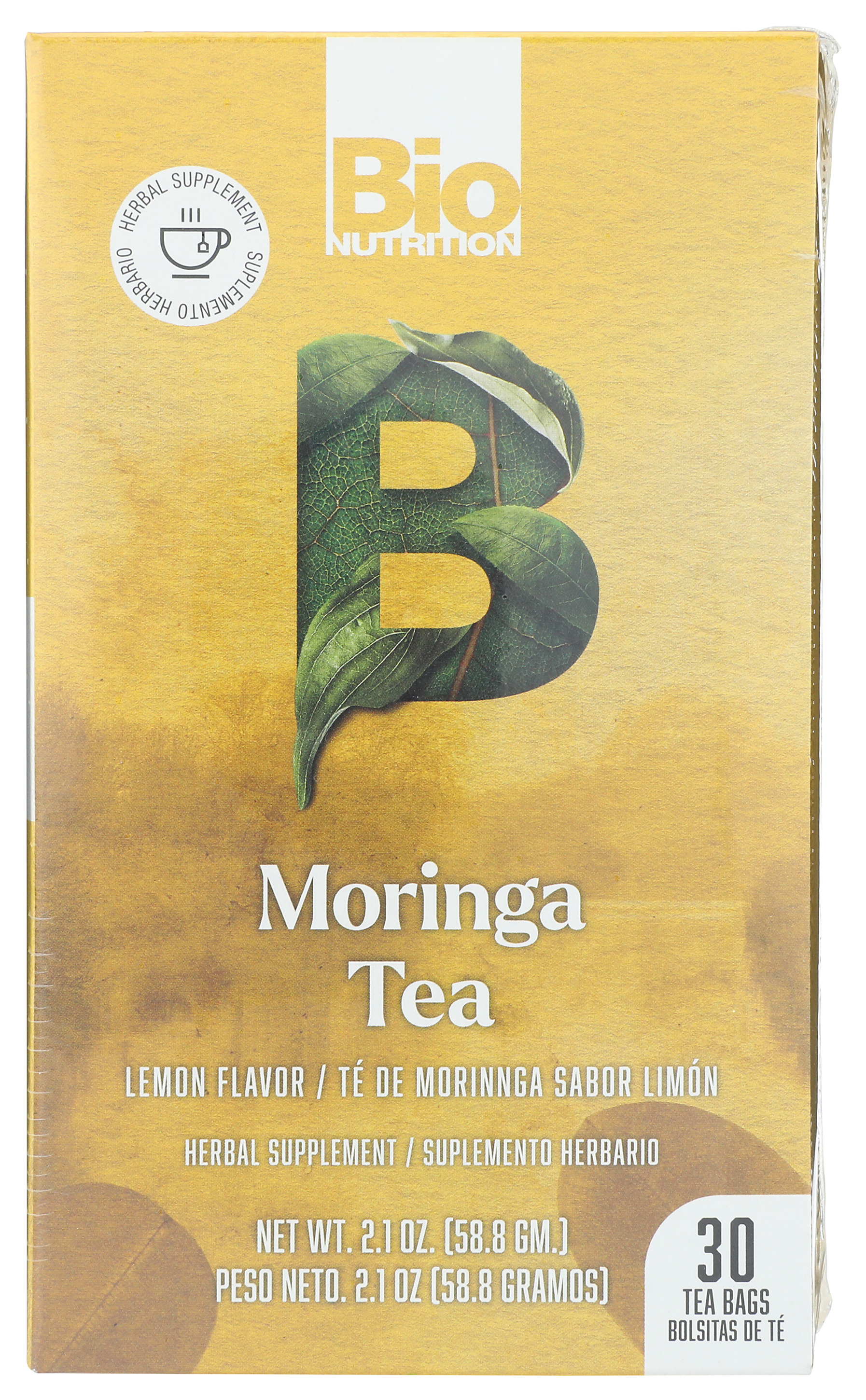 Bio Nutrition Moringa Tea Lemon Flavor 30 Bags