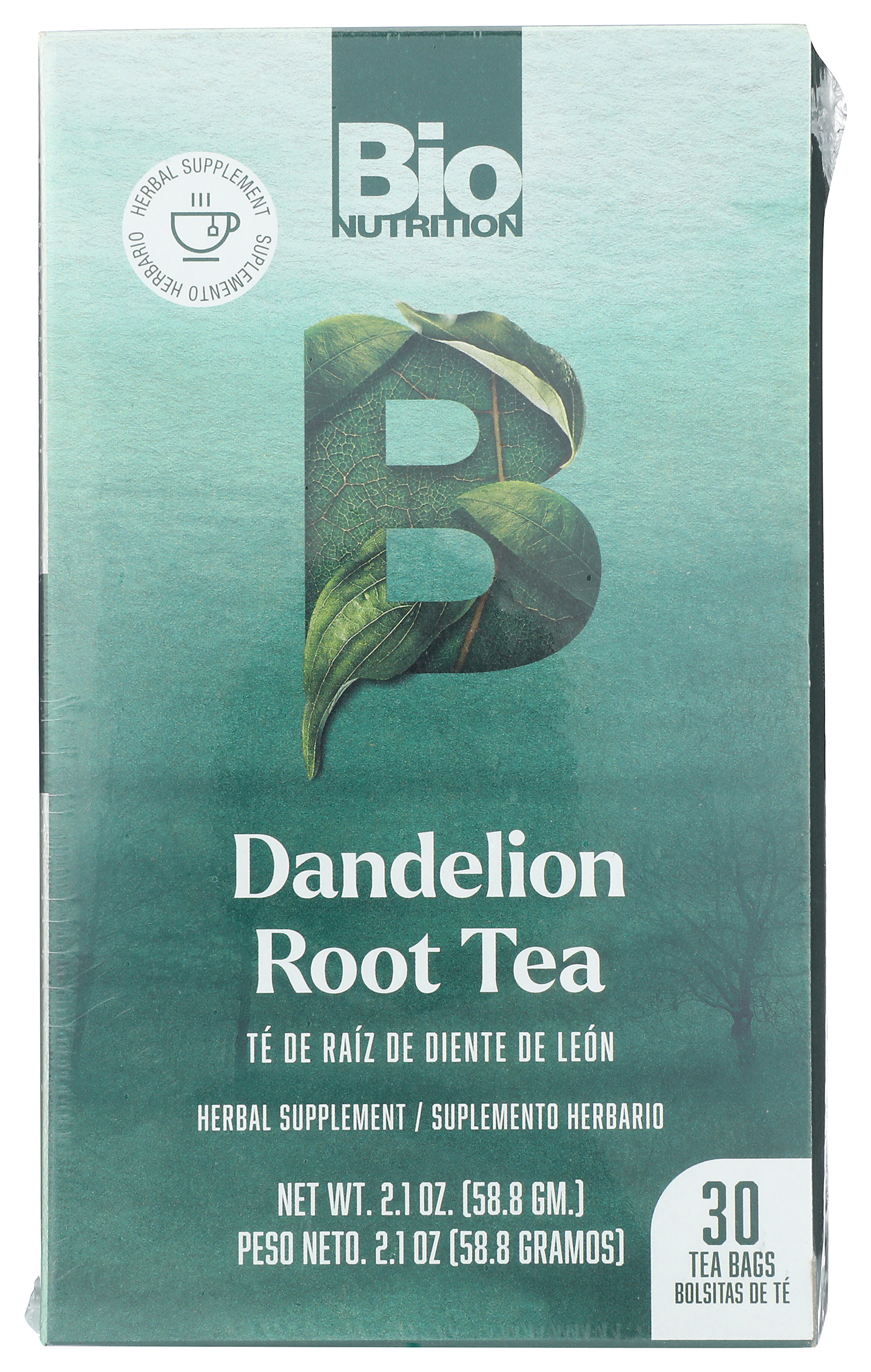 Bio Nutrition Dandelion Root Tea 30 Bags 2.1 Oz Organic Herbal
