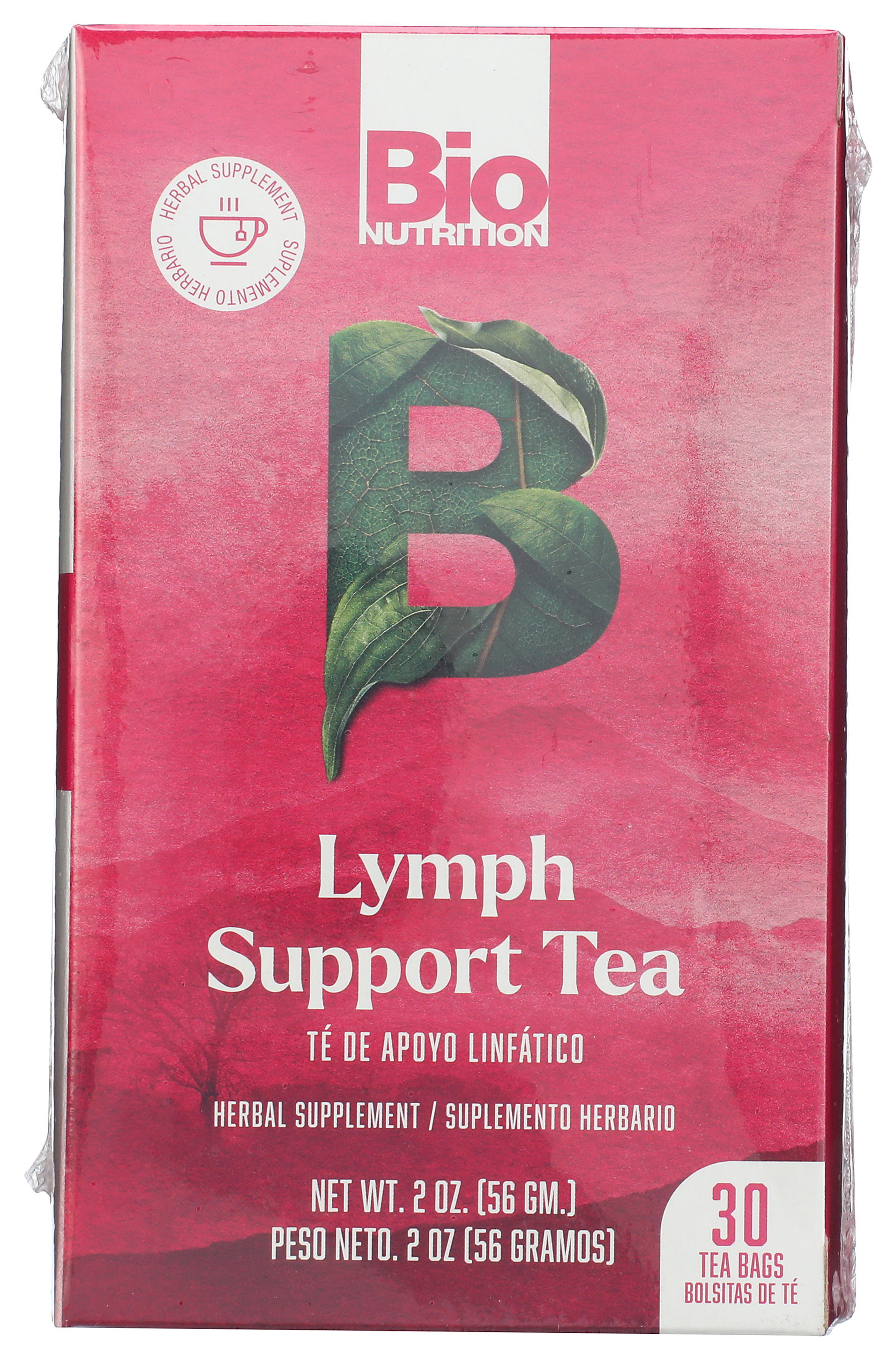 Lymph Support Tea By Bio Nutrition 30 Bags Herbal Supplement