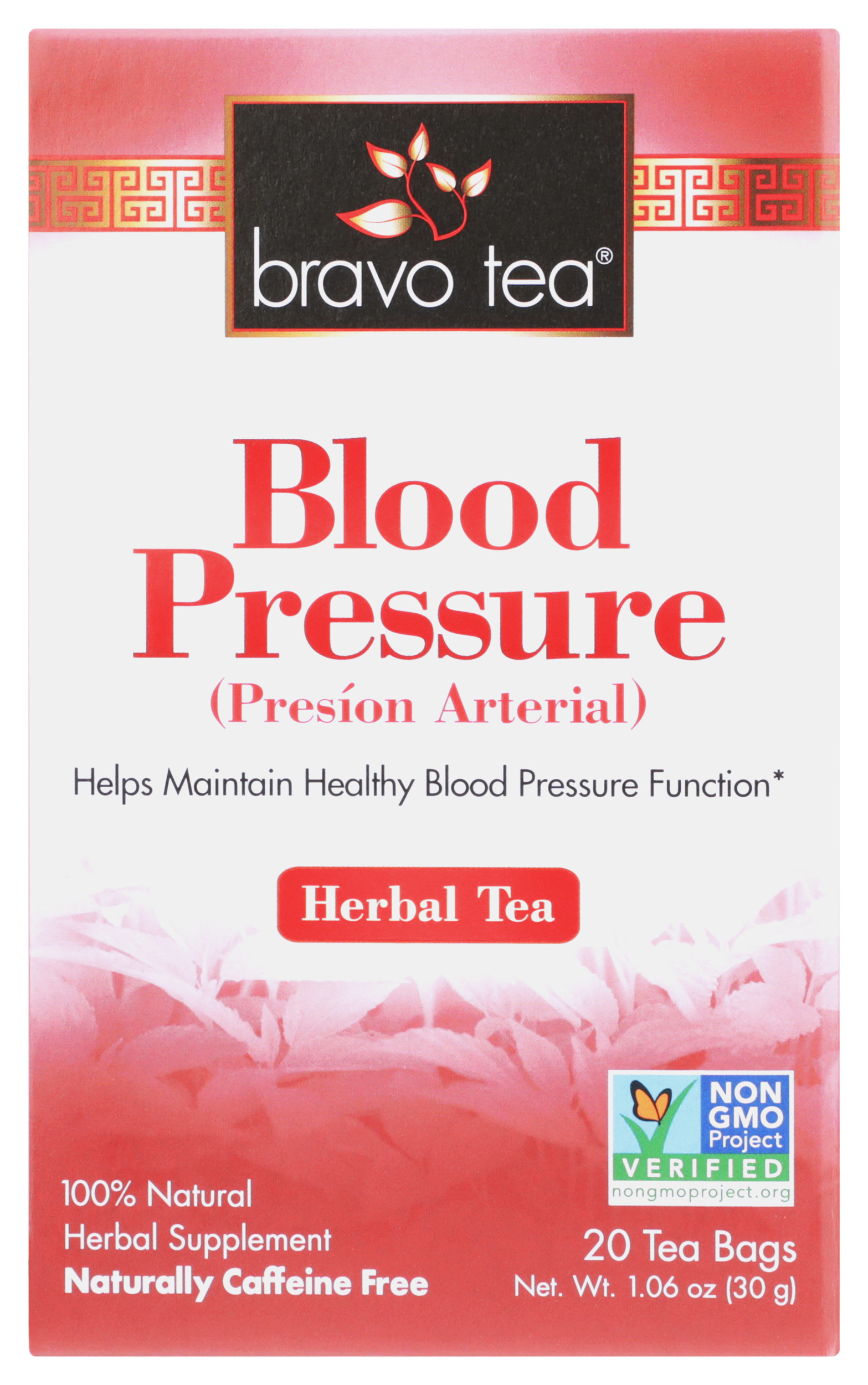 Blood Pressure Herbal Tea 20 Bags By Bravo