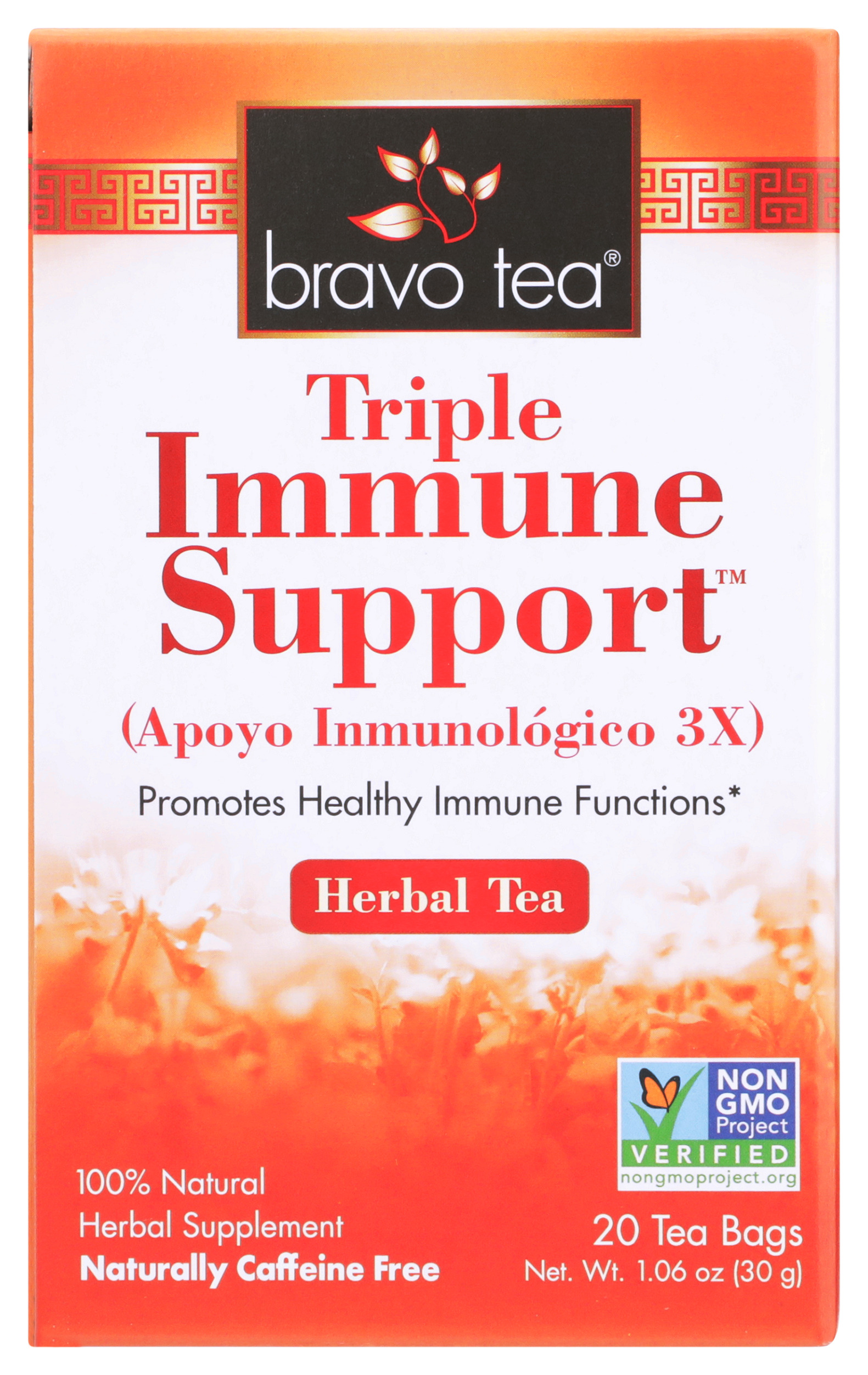 Bravo Tea Triple Immune Support Herbal 20 Bags