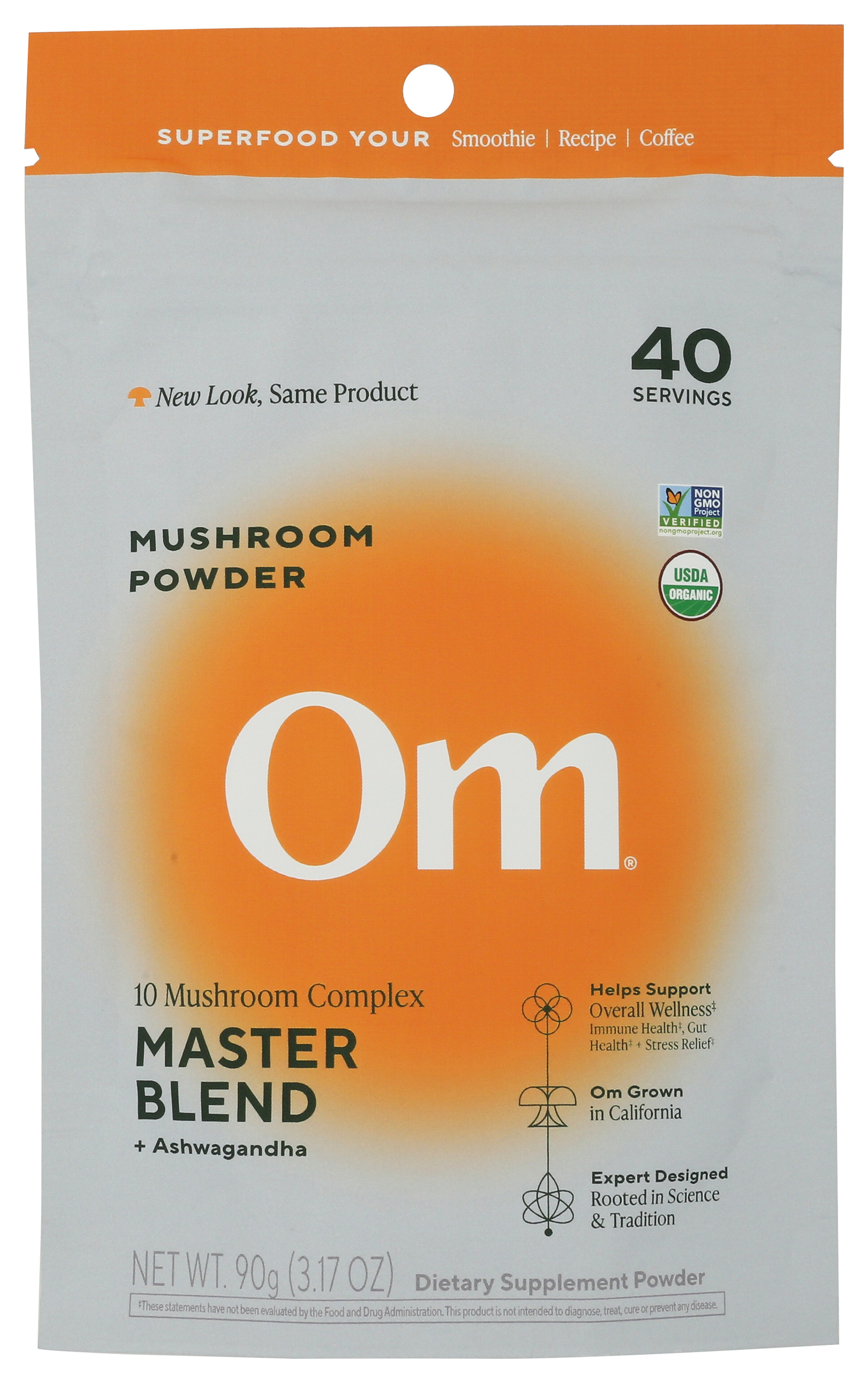 Om Mushroom Master Blend Powder 3.17 Oz