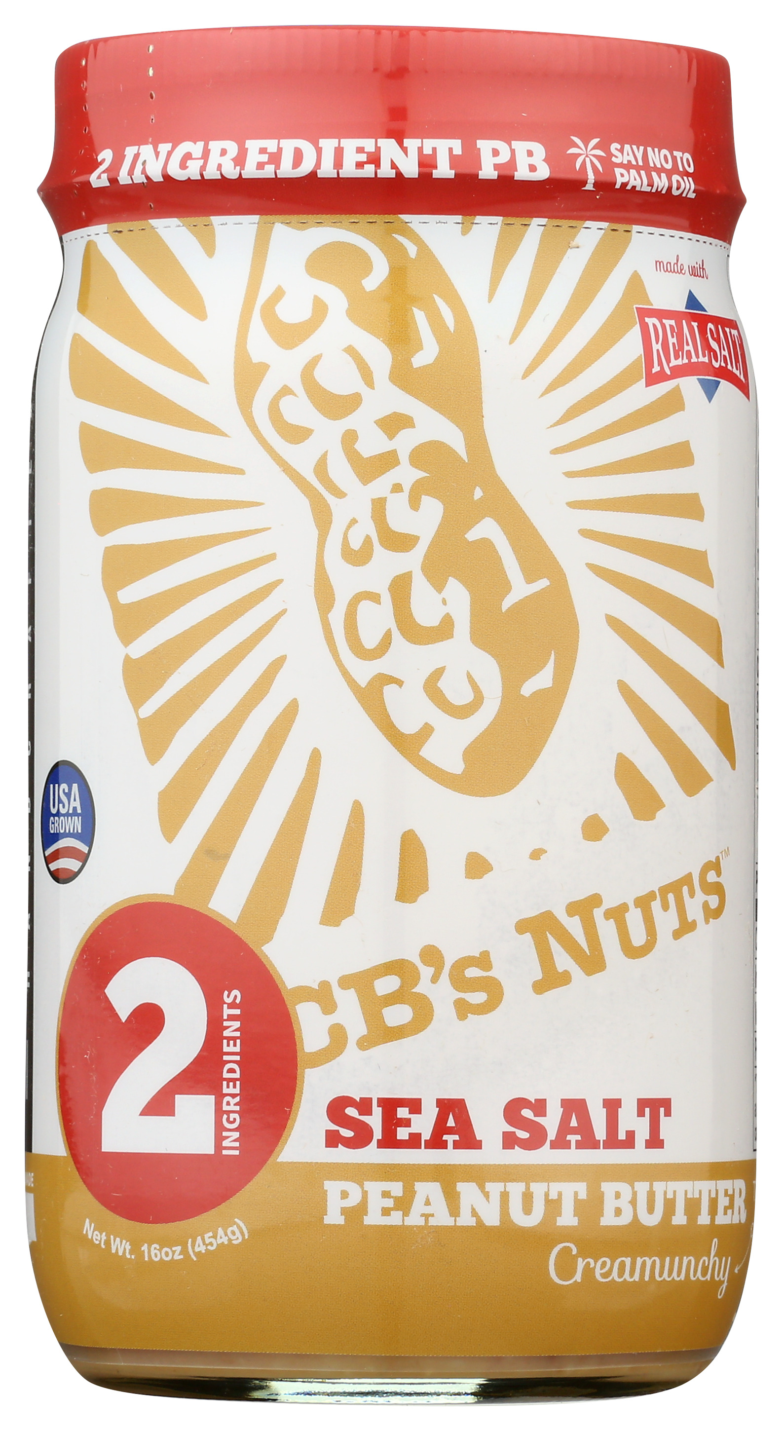 Sea Salt Peanut Butter Creamunchy By Cb’S Nuts 16 Oz