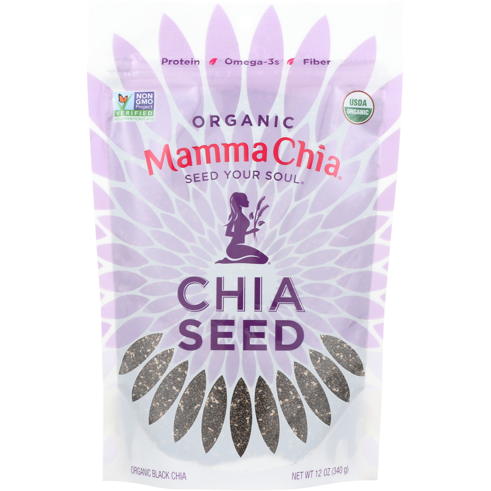 Organic Black Chia Seed Mamma 12 Oz Seeds