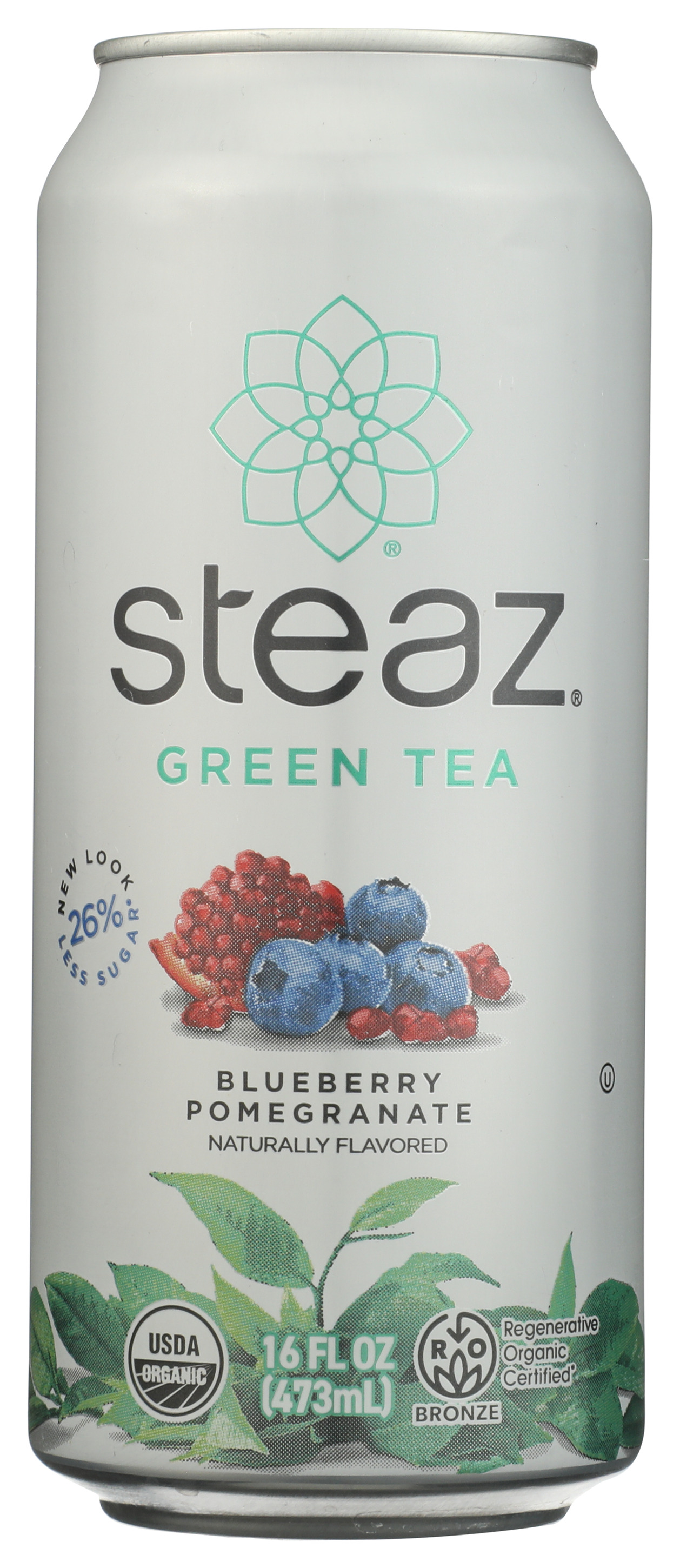 Z Organic Iced Green Tea Lightly Sweetened Blueberry Pomegra
