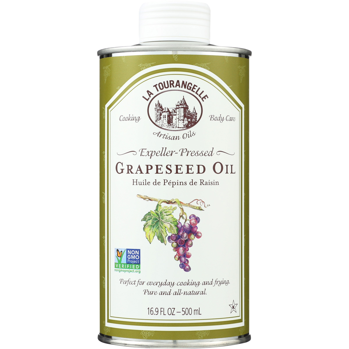 La Tourangelle Expeller Pressed Grapeseed Oil 16.9 Fl Oz Cooking