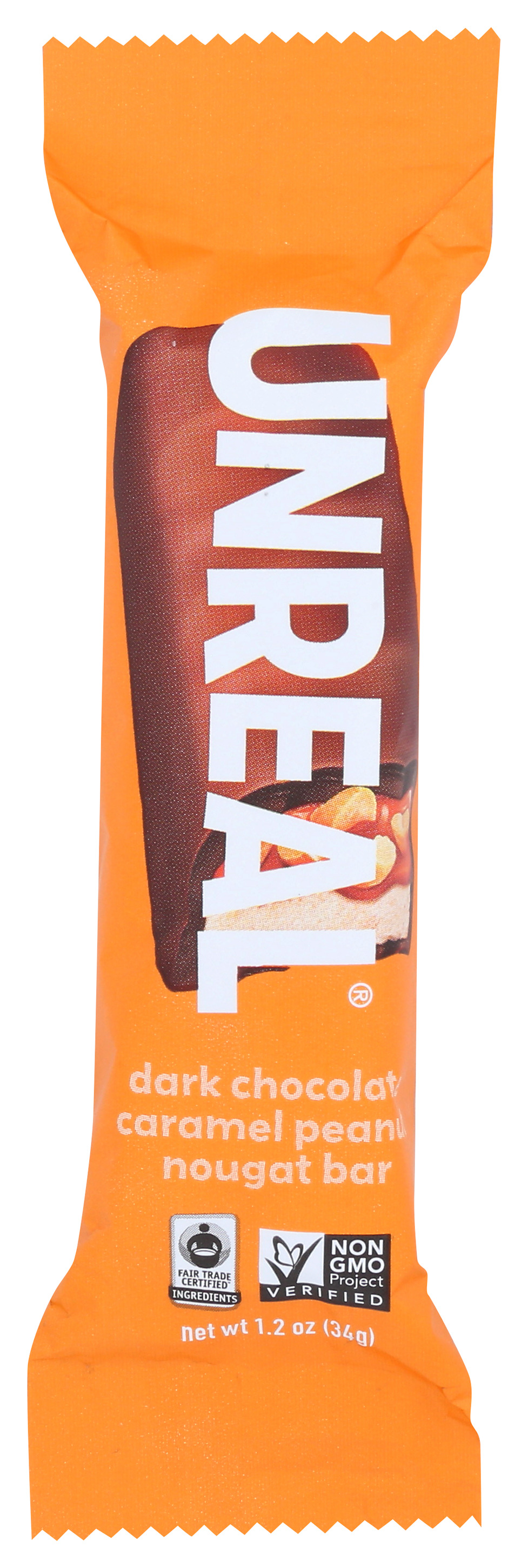 Unreal Dark Chocolate Caramel Peanut Nougat Bar 3G