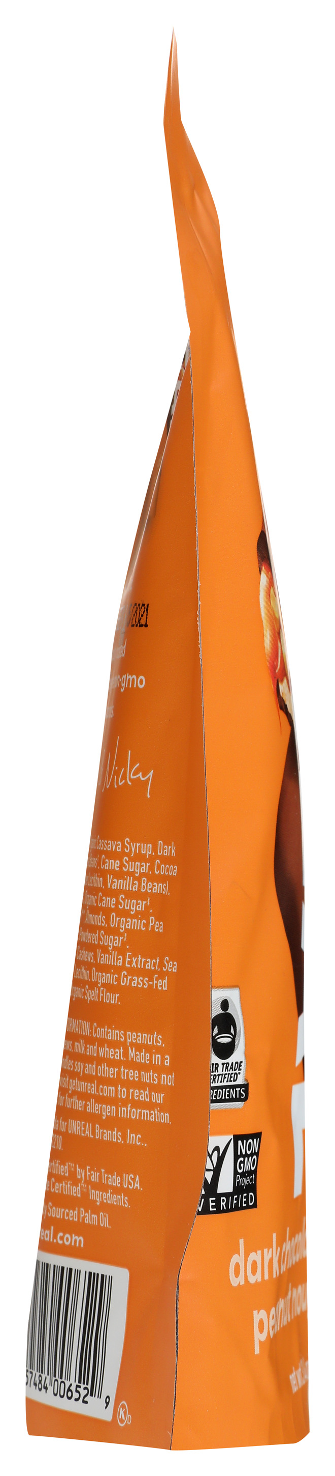 Unreal Dark Chocolate Caramel Peanut Nougat Bars 3.4 Oz