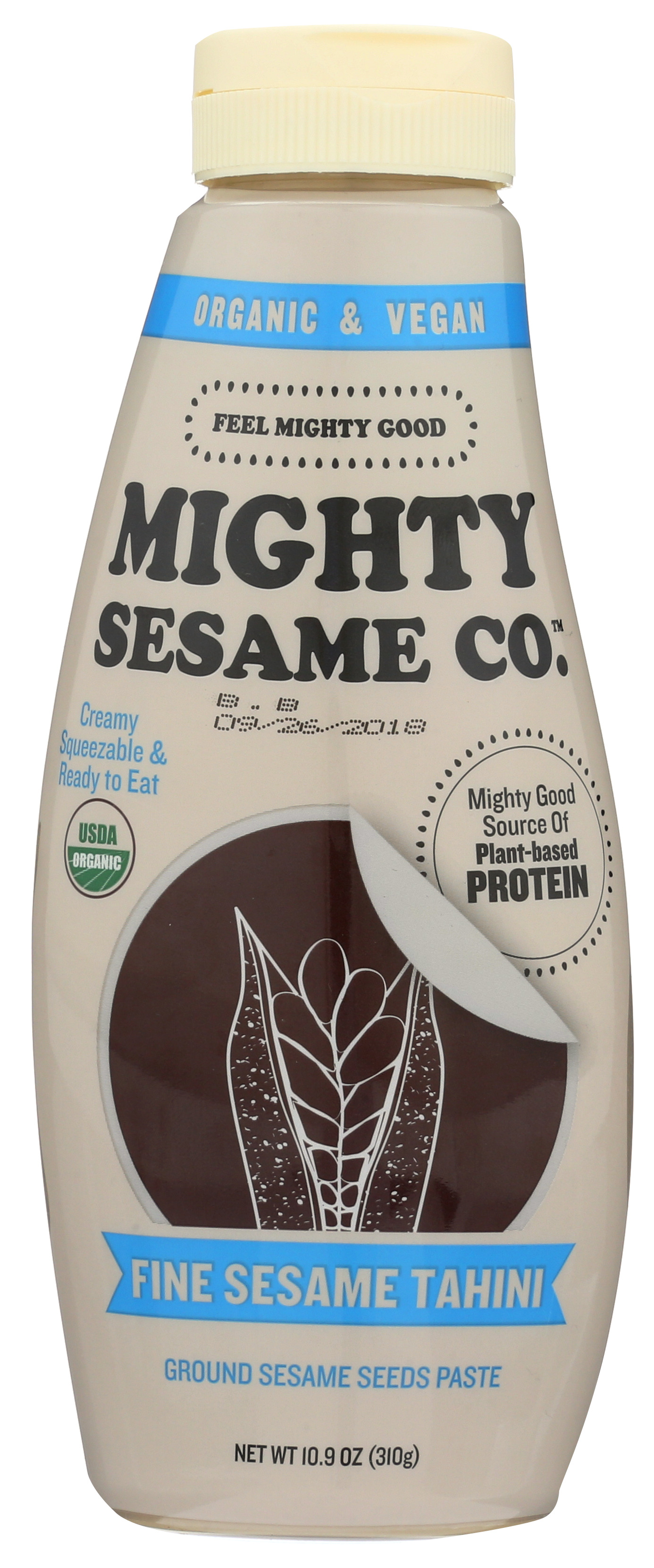 Fine Sesame Tahini By Mighty Co Ground Seeds Paste 10.9 Oz