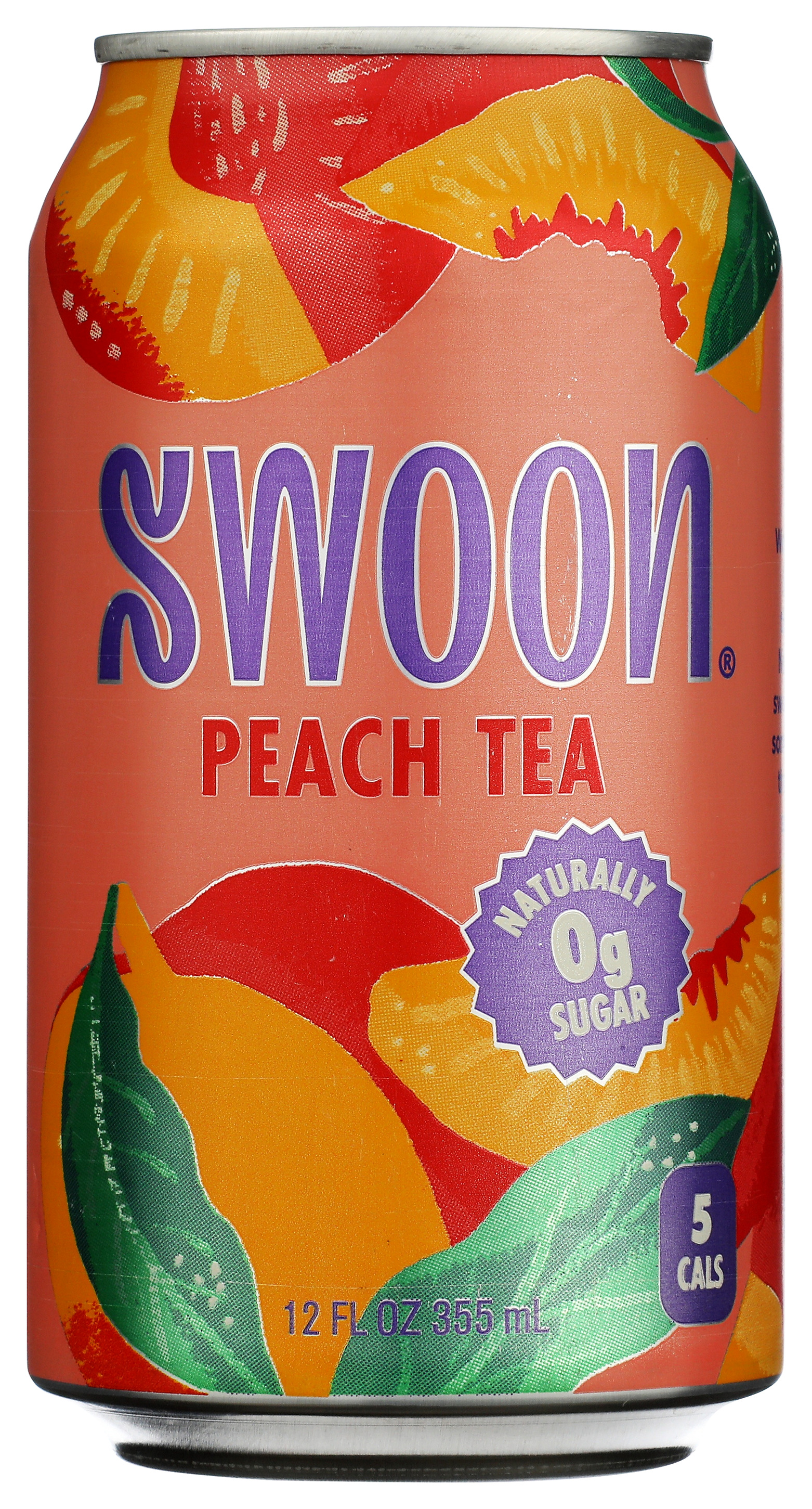 Swoon Zero Sugar Peach Iced Tea 12 Fl Oz Can