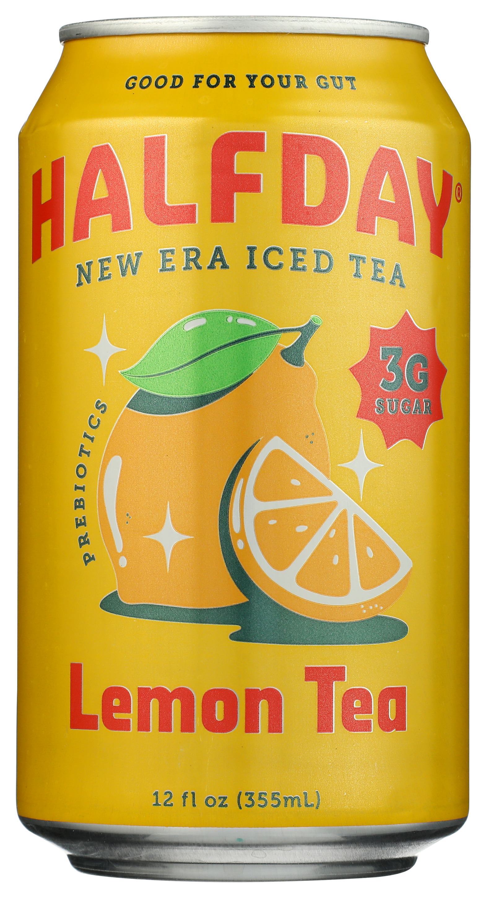 Halfday Lemon Tea 12 Fl Oz Can Iced Prebiotic Drink
