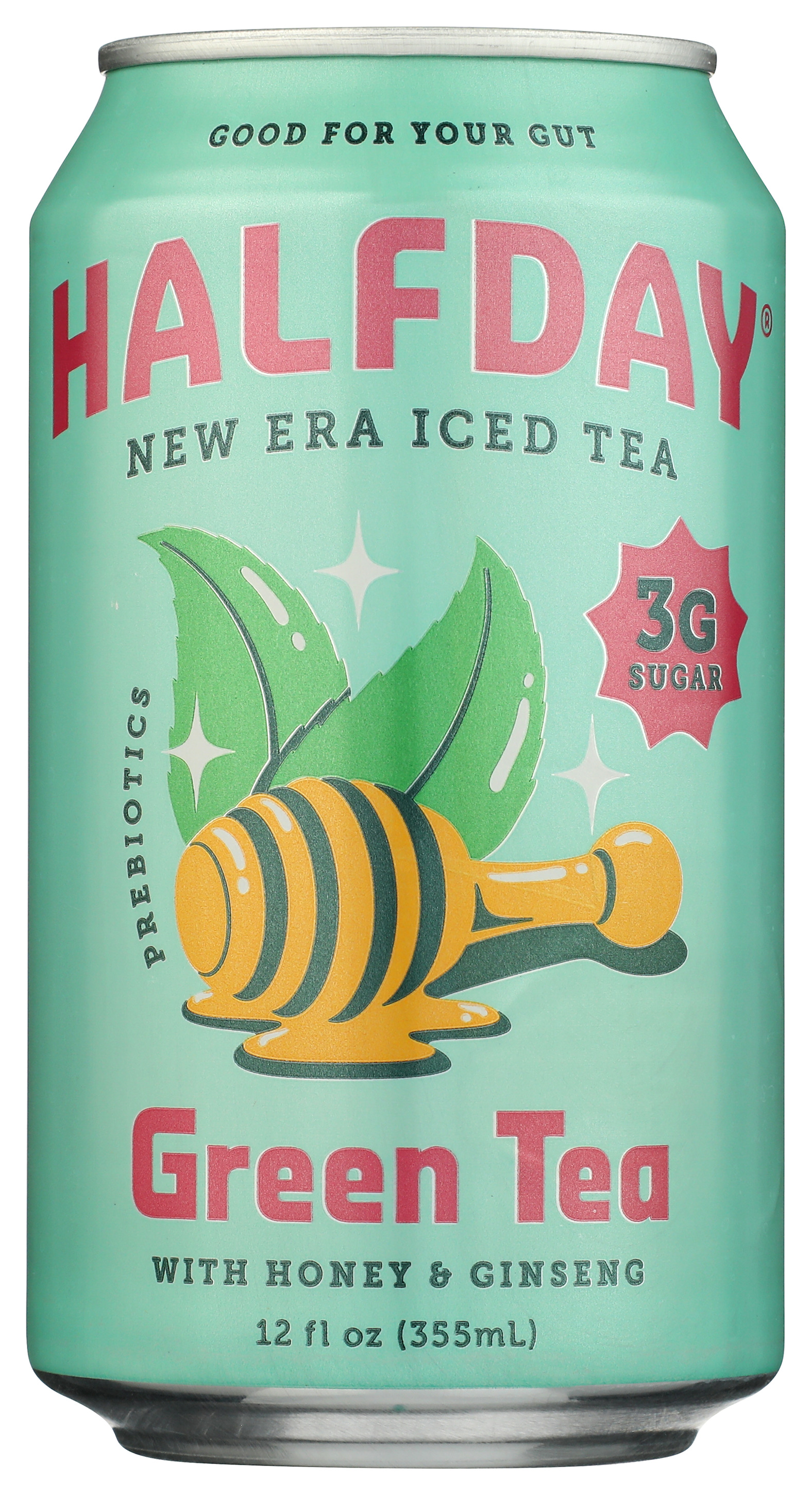 Halfday Green Tea With Honey And Ginseng Can 12 Fl Oz Iced