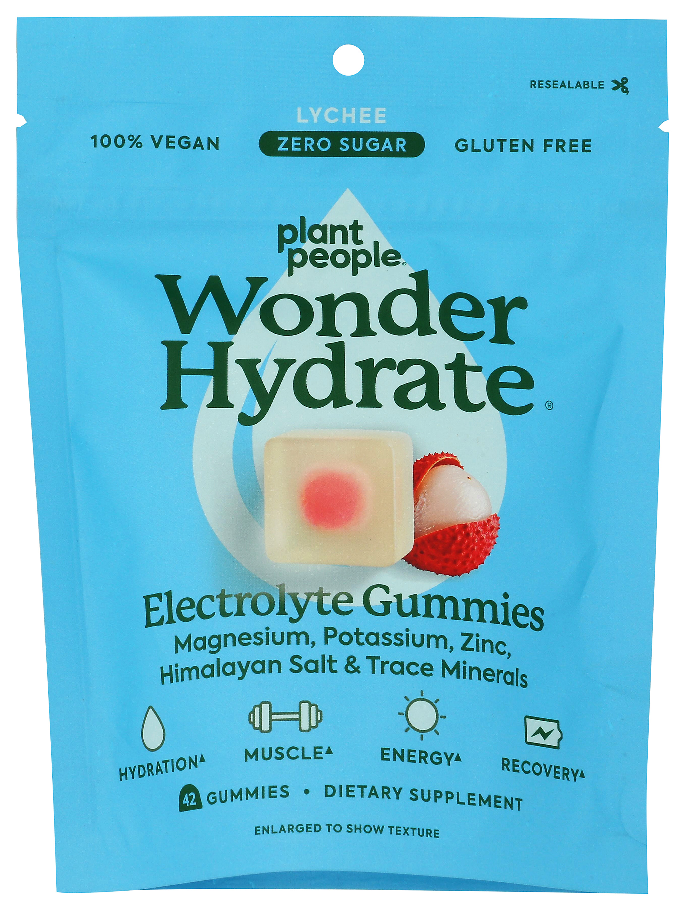 Plant People Wonder Hydrate Electrolyte Gummies Dietary Supplement