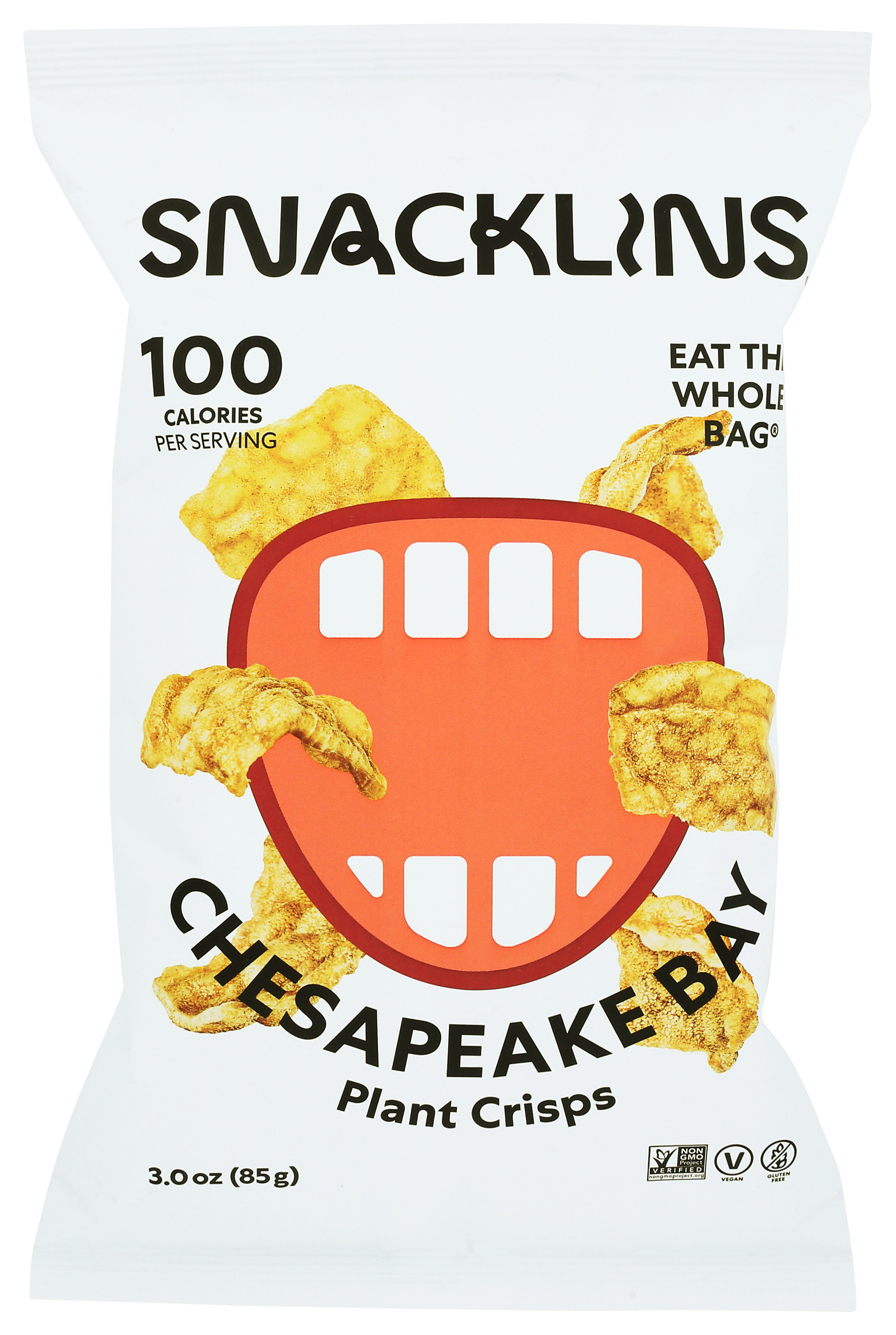 Snacklins Plant Crisps Chesapeake Bay 3 Oz Bag