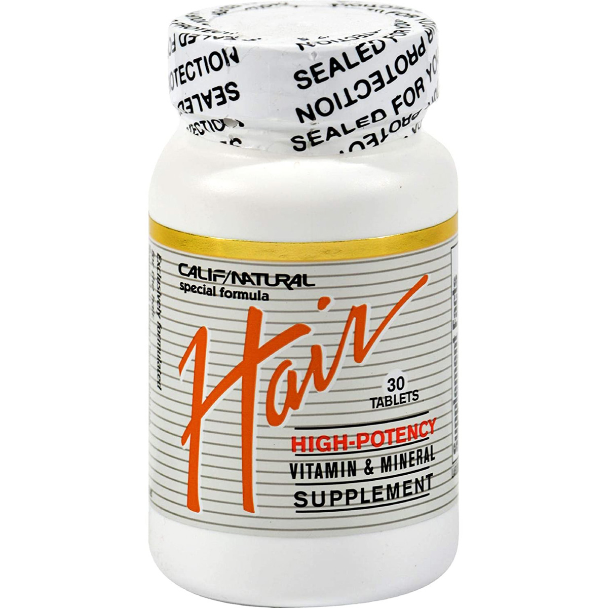 California Natural Hair Vitamin & Mineral Supplement 30 Tablets