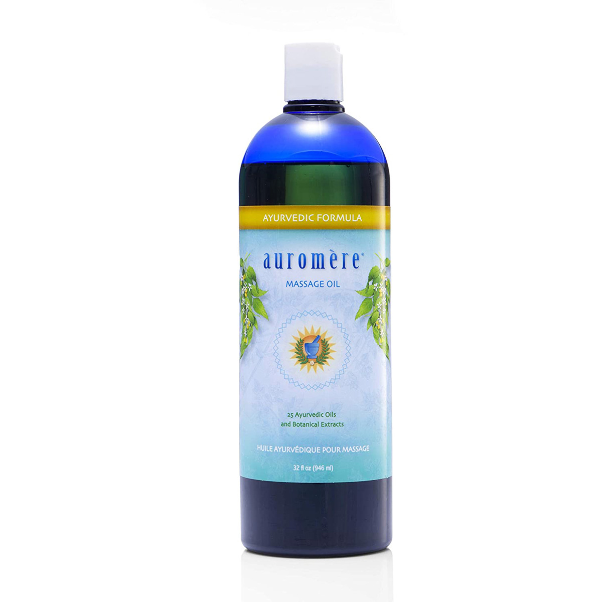 Auromere Herbal Ayurvedic Massage Oil Large Bottle Ayurveda