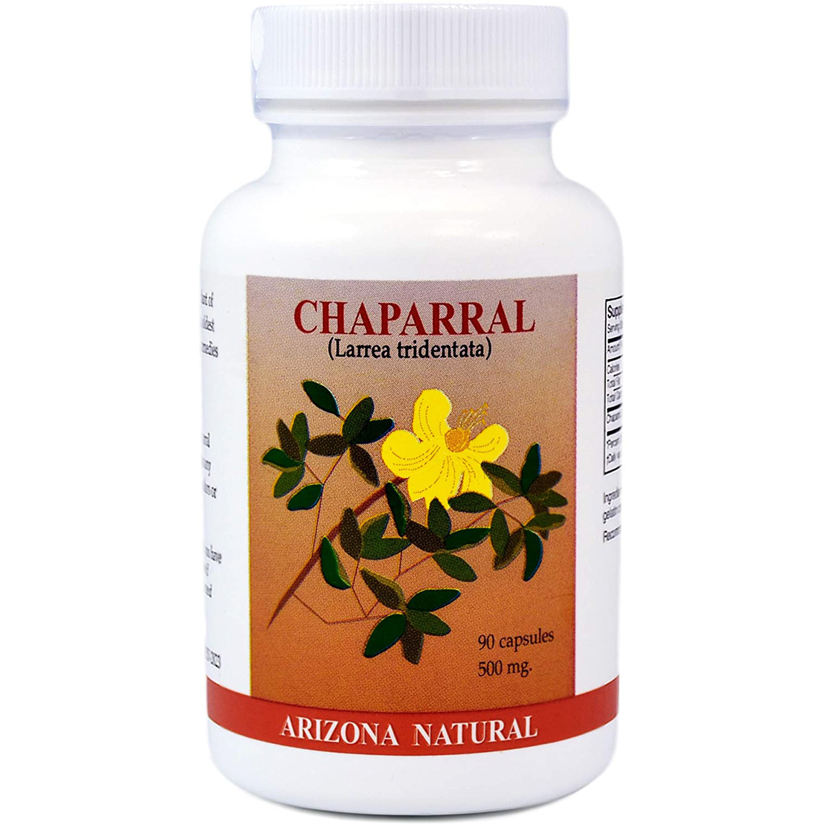 Arizona Natural Chaparral 500Mg 90 Capsules Herbal Supplement