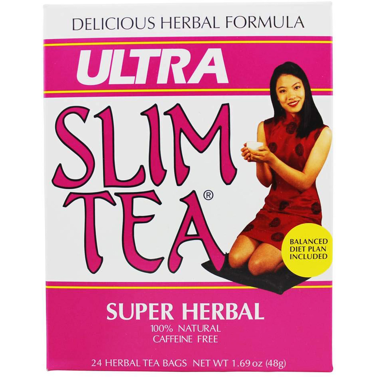 Hobe Ultra Slim Tea Super Herbal 24 Bags Caffeine Free Natural