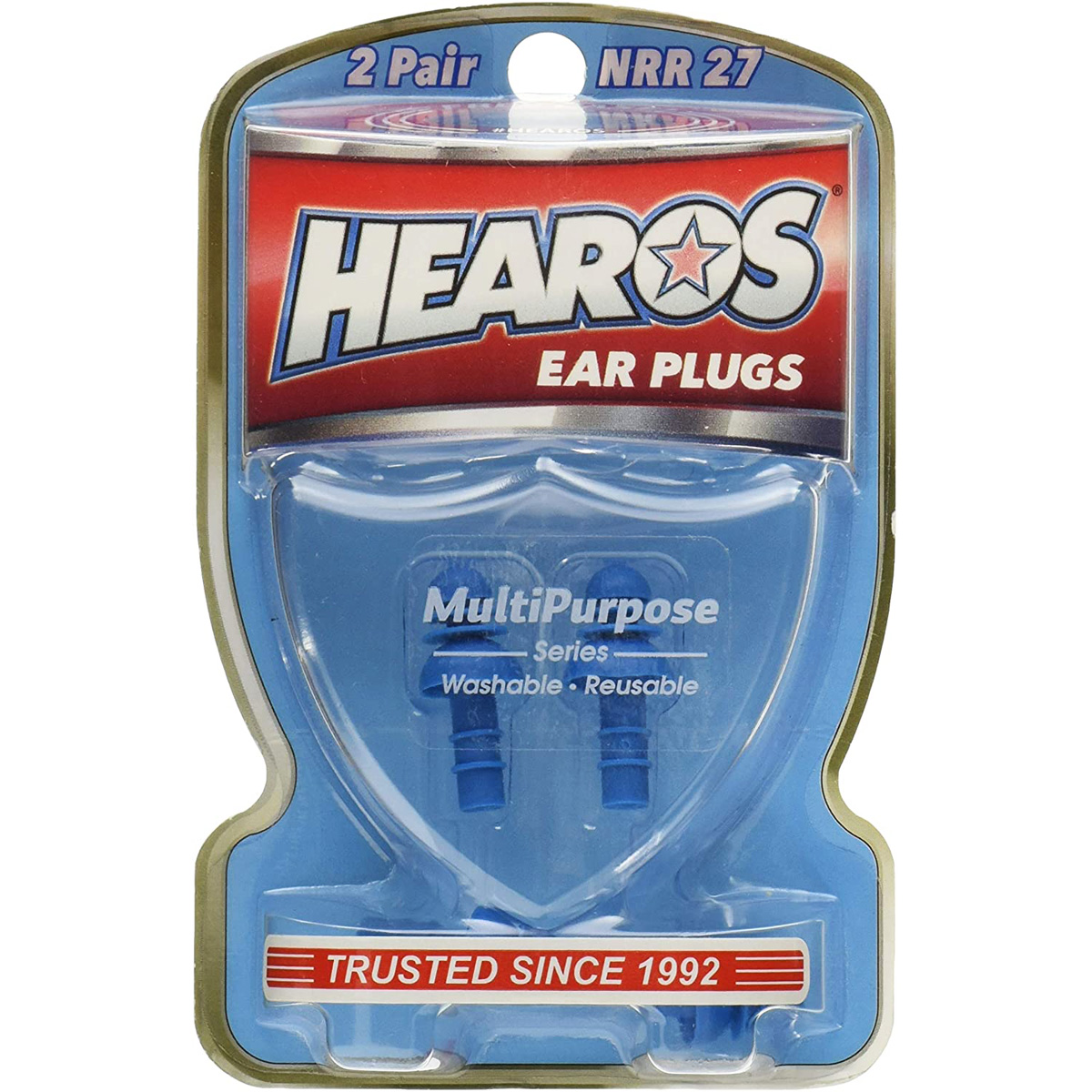 Hearos Multi-Purpose Ear Plugs 2 Pair Washable