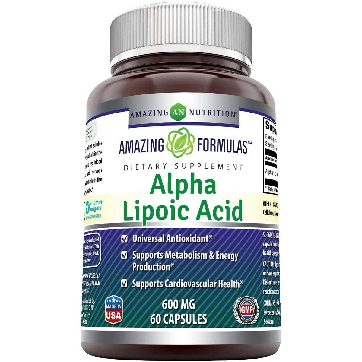Amazing Nutrition Alpha Lipoic Acid 600 Mg 60 Capsules