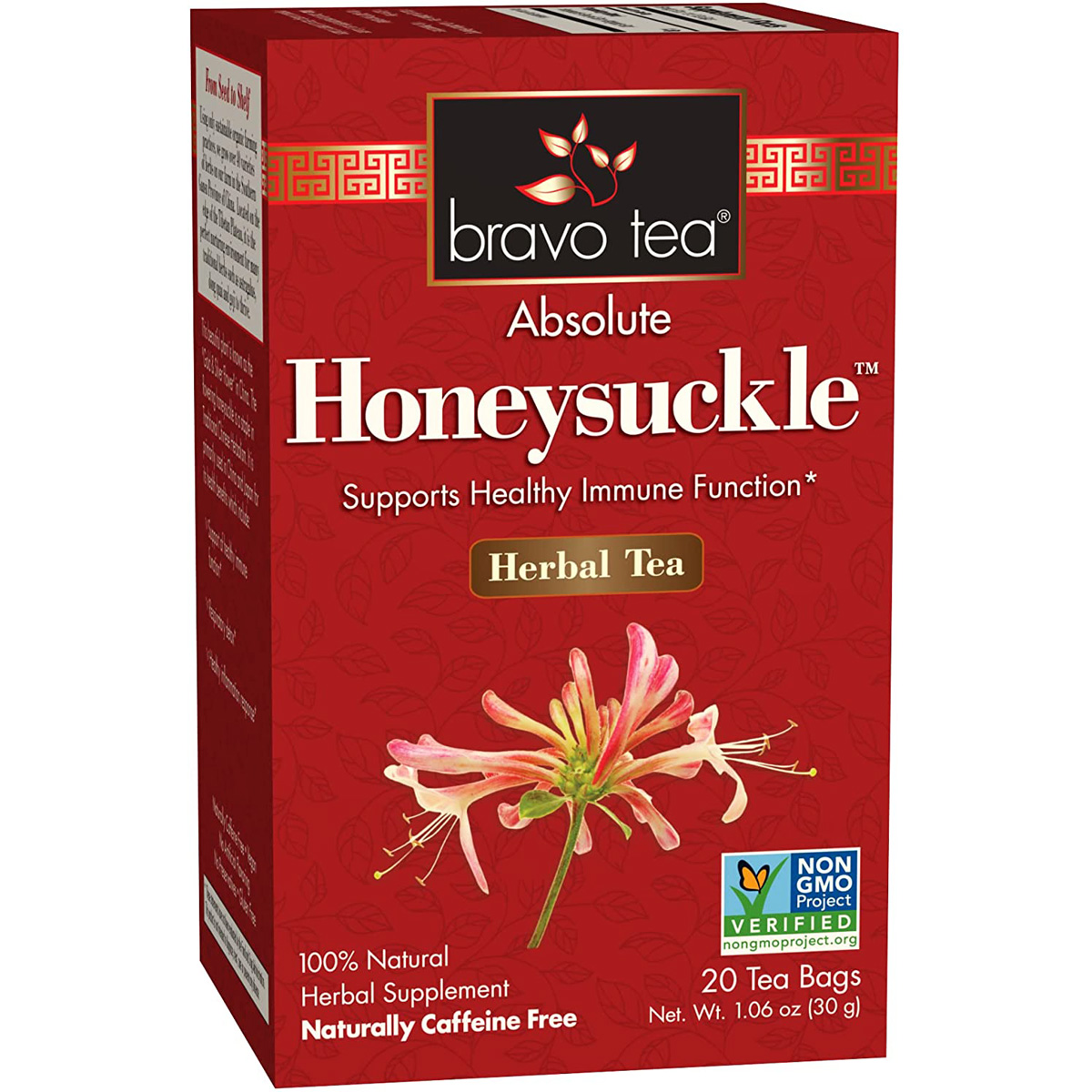Bravo Tea Absolute Honeysuckle Herbal 20 Bags