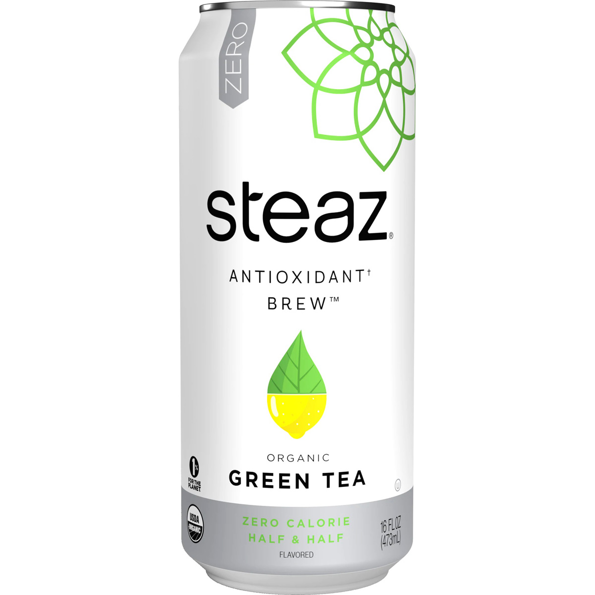 Z Organic Green Tea Antioxidant Brew Zero Calorie Half &