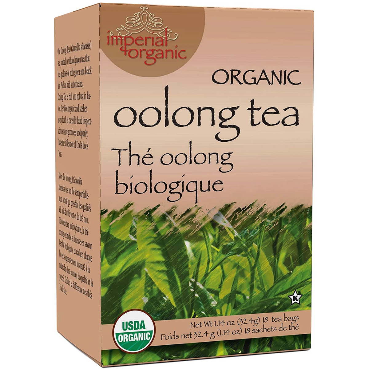 Uncle Lees Tea Imperial Organic Oolong 18 Bags