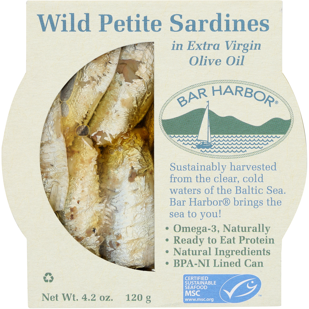 Bar Harbor Wild Petite Sardinen in nativem Olivenöl extra 4,2 Oz. - Bild 2 von 5