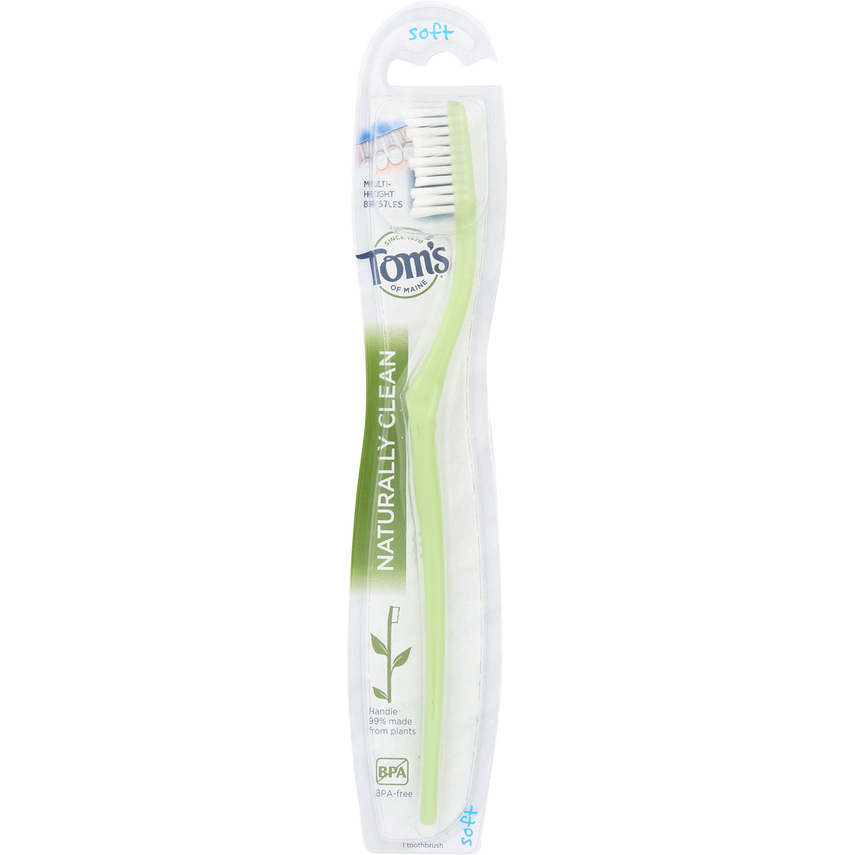 Tom'S Of Maine Naturally Clean Toothbrush Soft 1 Each