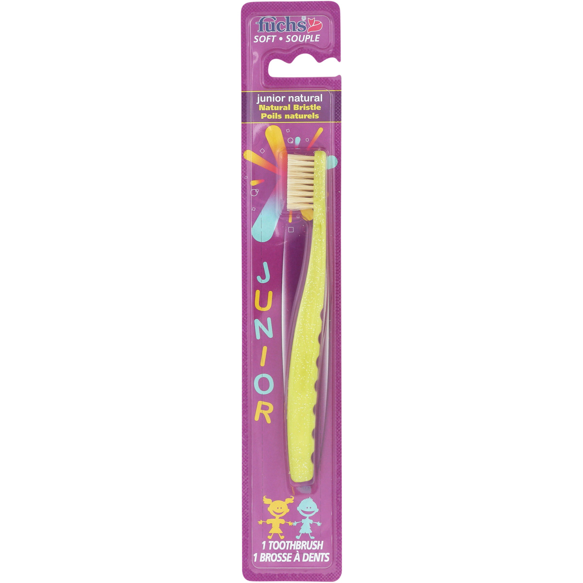 Fuchs Junior Natural Bristle Toothbrush 1 Unit