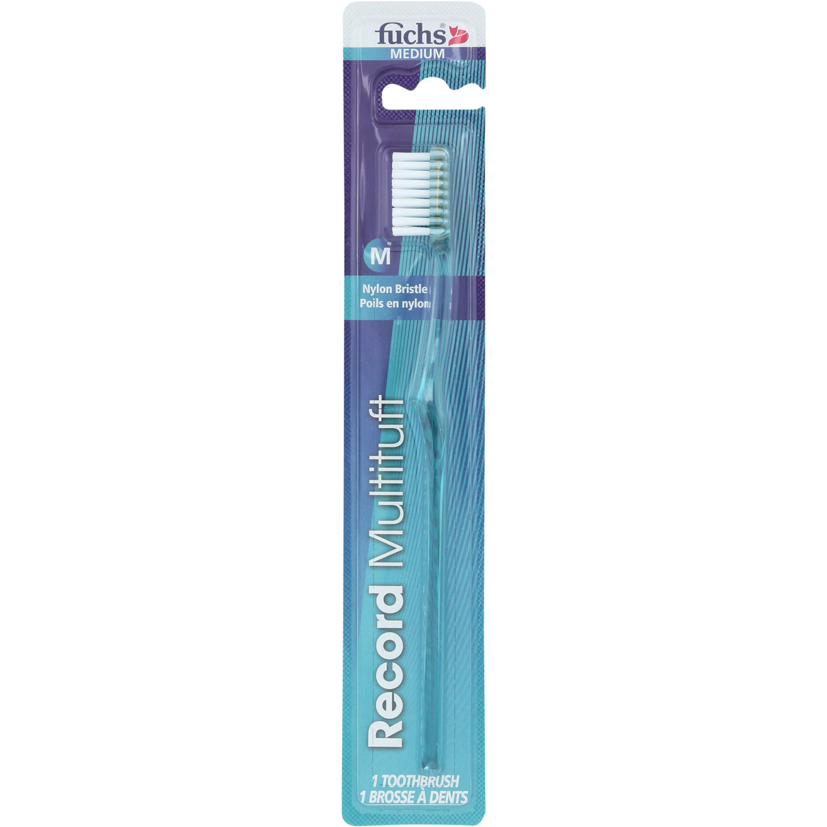 Fuchs Record Multituff Nylon Bristle Toothbrush Medium 1 Unit