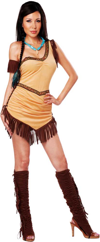 Native American Princess Pocahontas Indian Costume Halloween Outfit 
