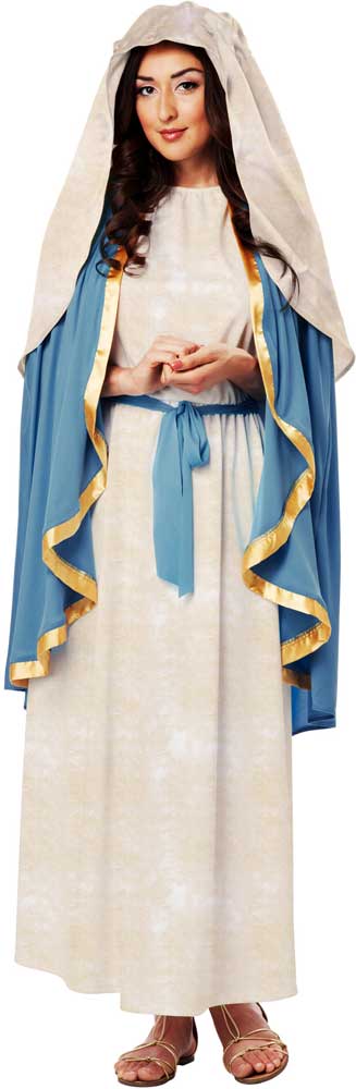 Mother Of Jesus Christ Virgin Mary Dress Outfit Religious Costume Adult Women 7822