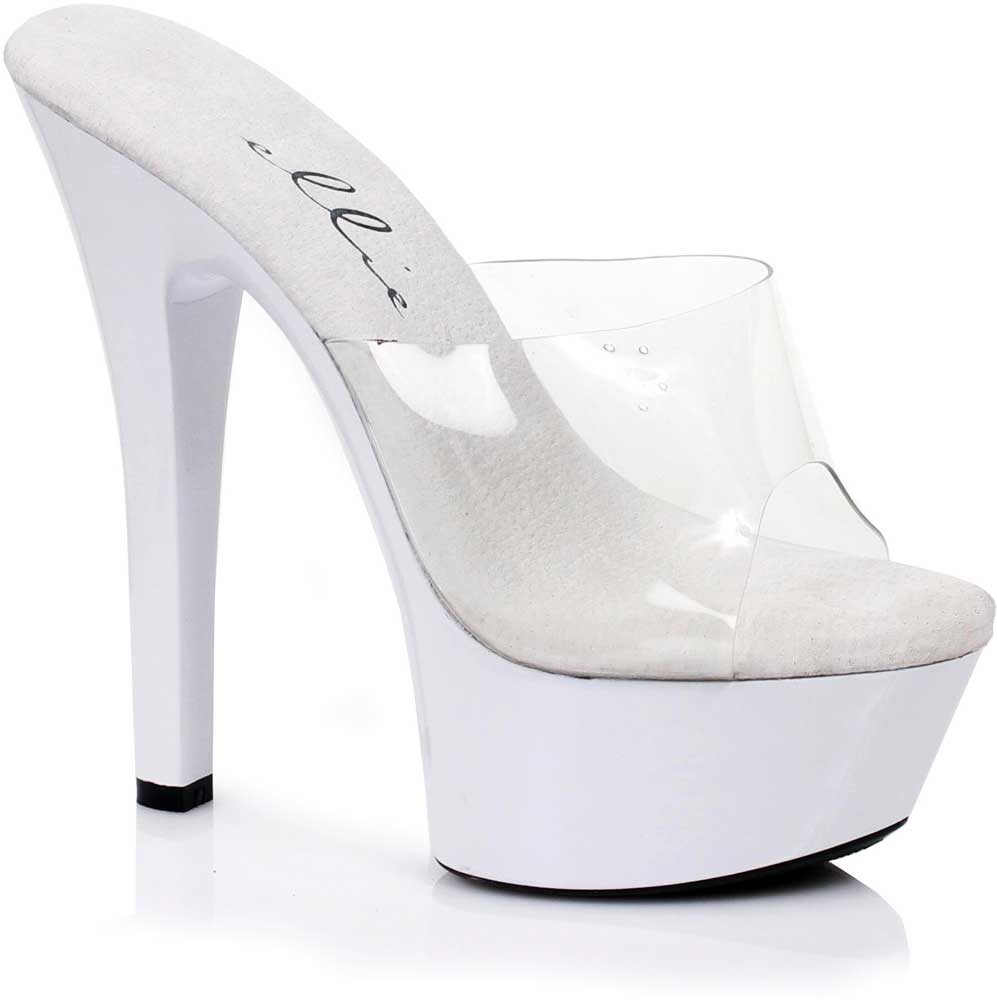 Sexy Dancer Stiletto Clear Upper Mule Stripper High Heels Shoes Adult