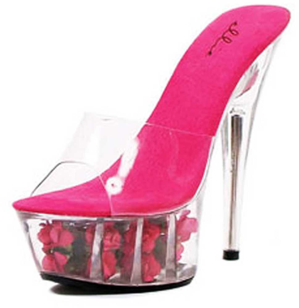 clear platform stilettos