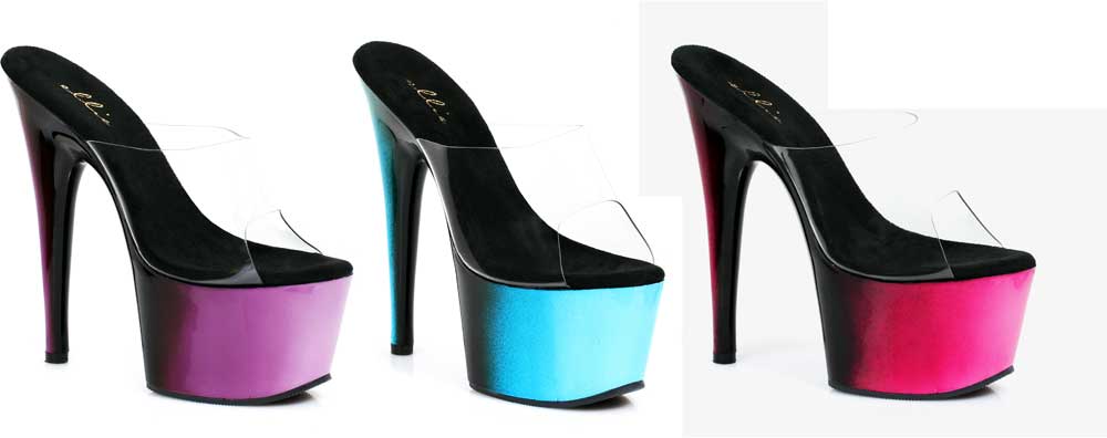 Sexy Ombre Mule Platform Stilettos Two Tone Slip On Mule Ombre High Heels Shoes Adult Donna c2eb34 Sexy Ombre Mule Platform Stilettos Two Tone Slip On Mule Ombre High Heels Shoes Adult Donna c2eb34