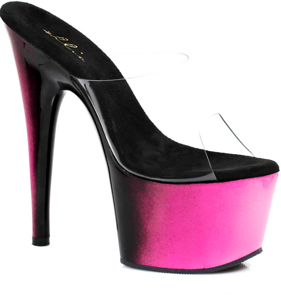 Sexy Ombre Mule Platform Stilettos Two Tone Slip On Mule Ombre High Heels Shoes Adult Donna c2eb34 Sexy Ombre Mule Platform Stilettos Two Tone Slip On Mule Ombre High Heels Shoes Adult Donna c2eb34