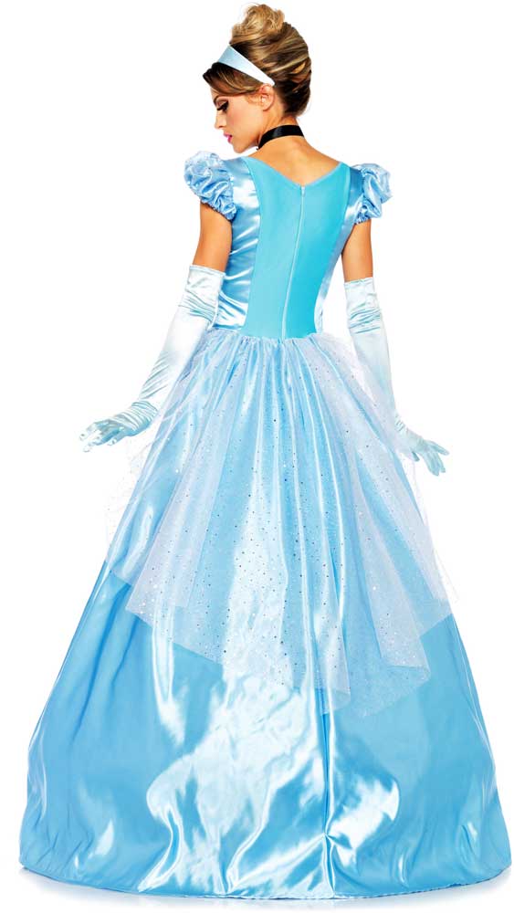 Disney's Cinderella Storybook Movie Satin Dress Fairy Tales Costume ...